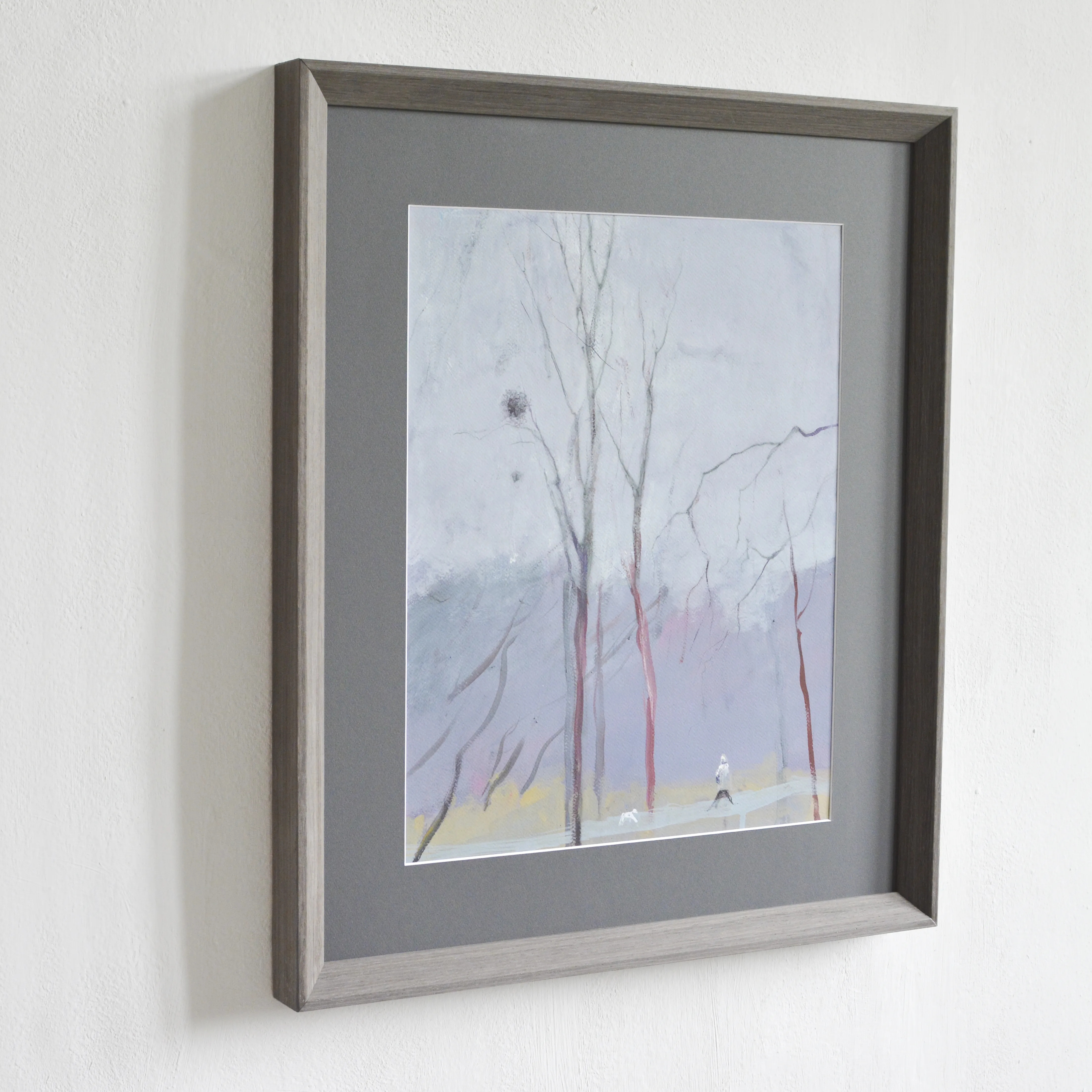 Image of A walk in the botanical garden by Igor Nekraha, size: 50x40, made of Gouache on paper, Graphics medium, priced at $500 Photo 2 of 3.