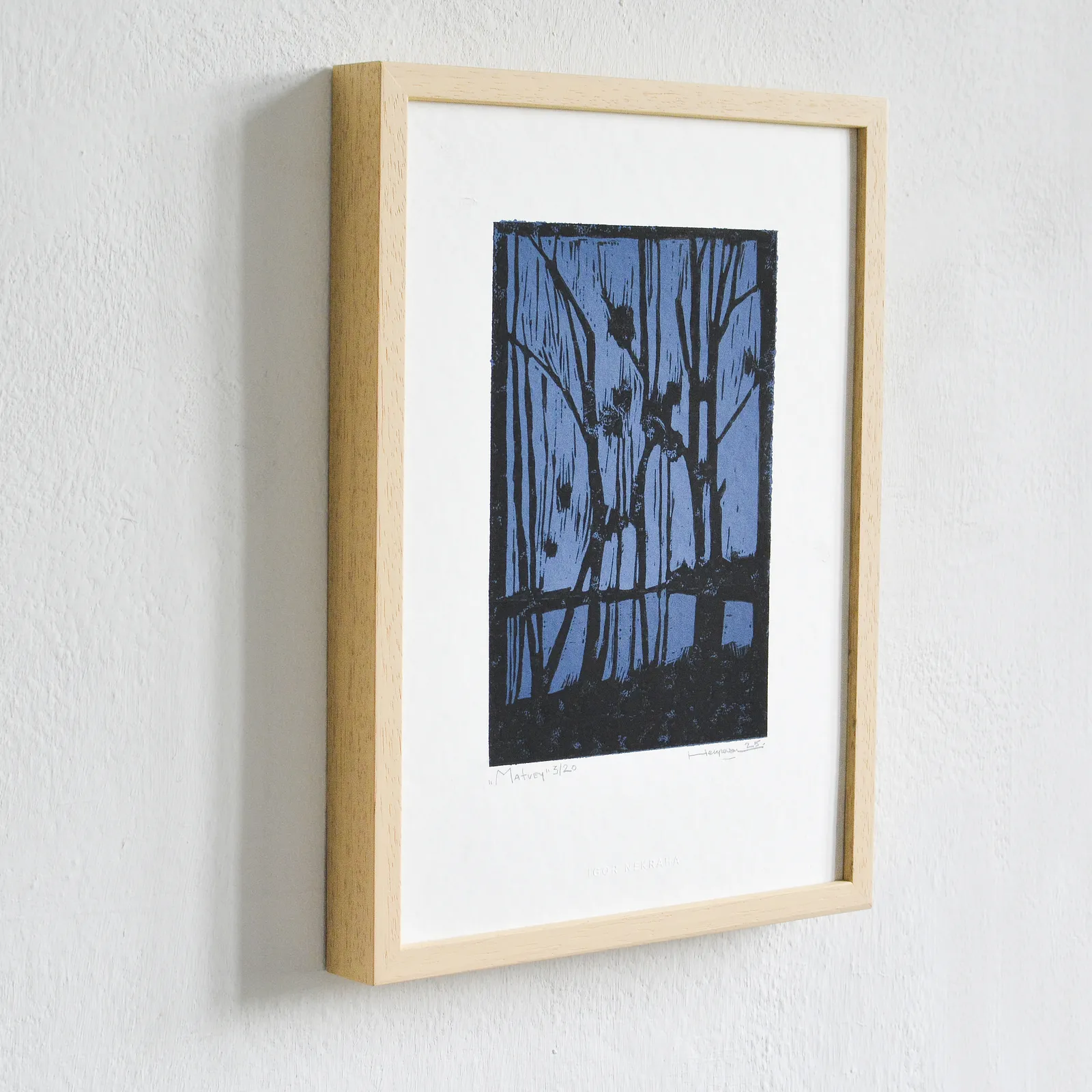 Image of Matvey 3/20 by Igor Nekraha, size: 30x20, made of Linocut, Graphics medium, priced at $150 Photo 3 of 3.