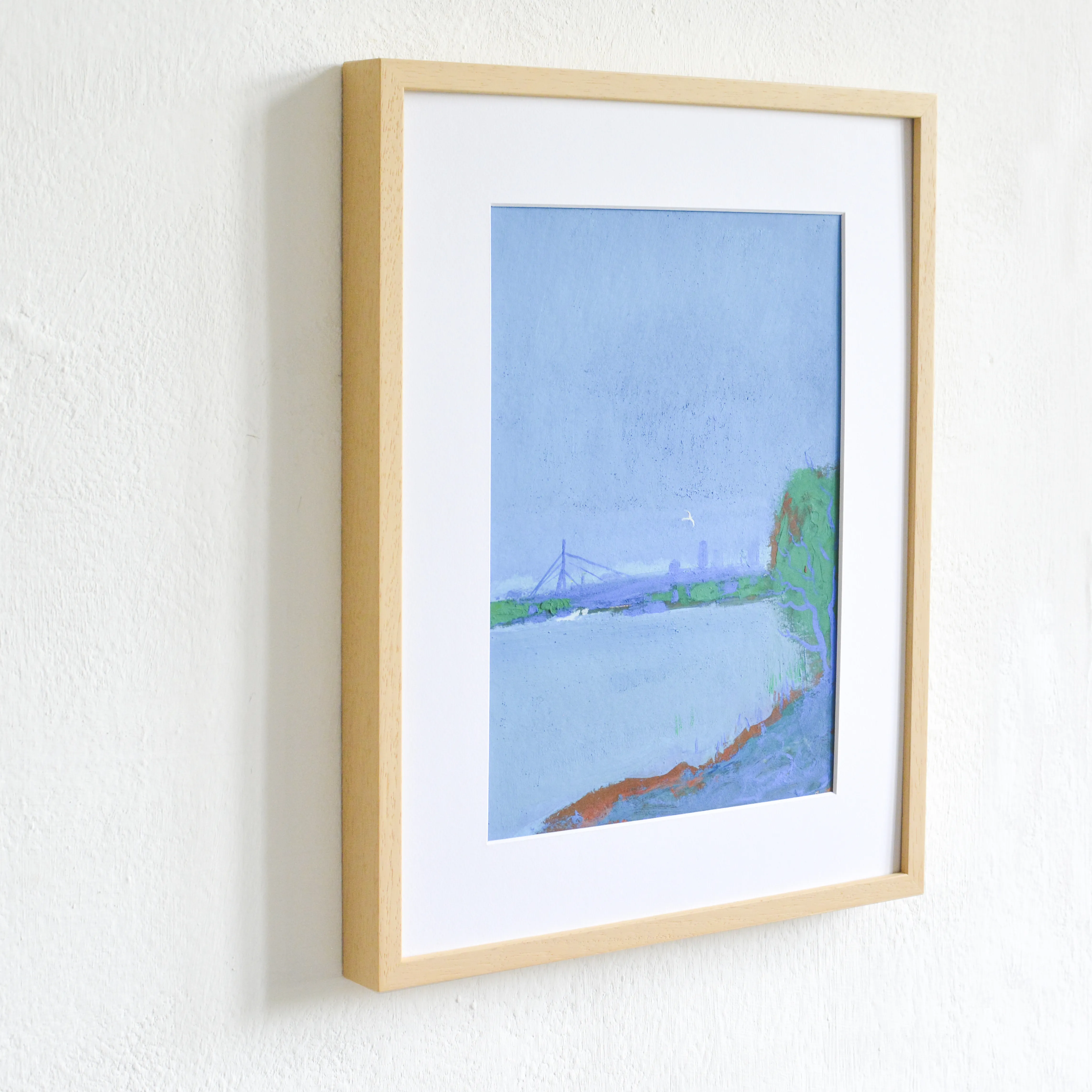 Image of View of the Noth bridge by Igor Nekraha, size: 30x20, made of Gouache on paper, Graphics medium, priced at $350 Photo 3 of 4.