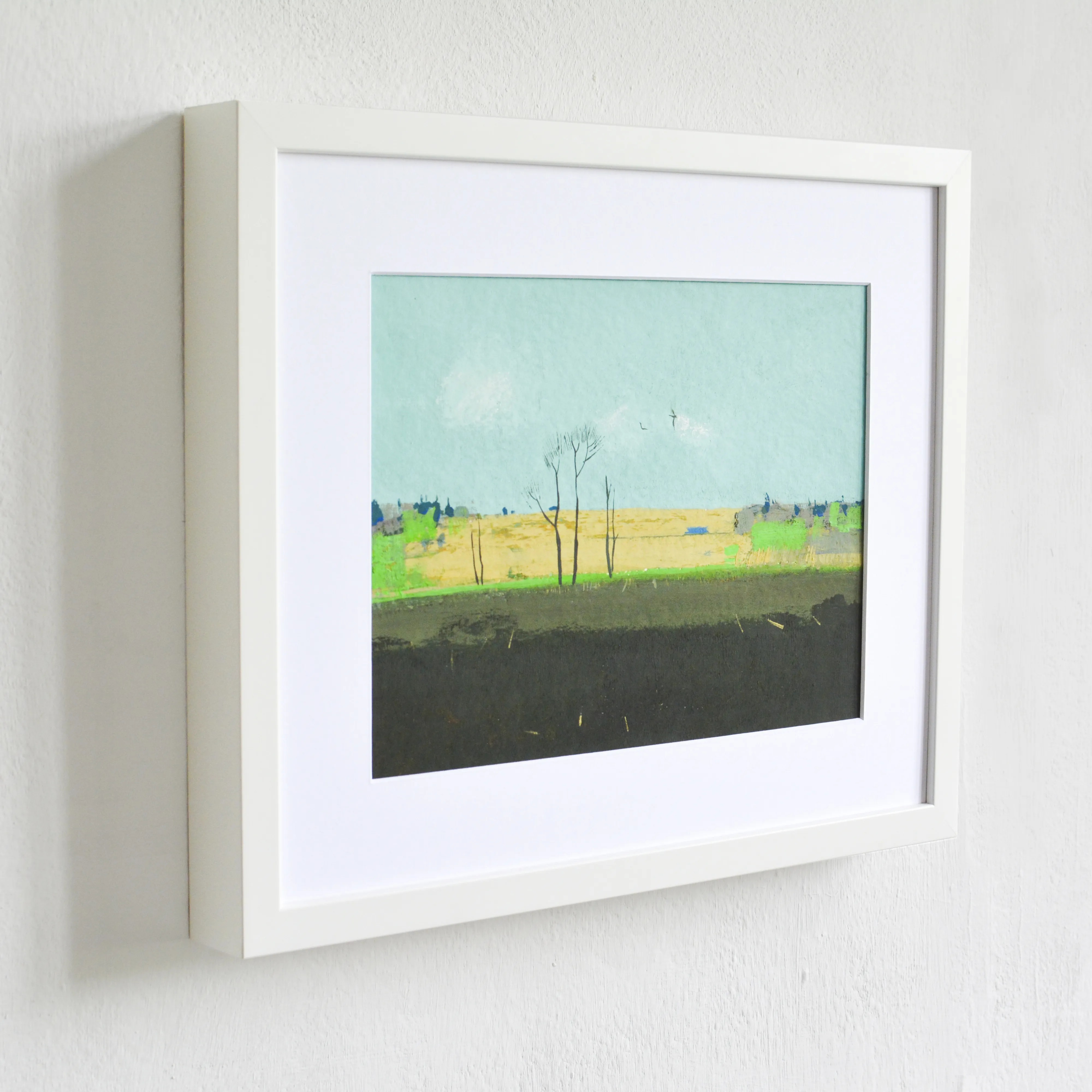 Image of Land in spring by Igor Nekraha, size: 20x30, made of Gouache on paper, Graphics medium, priced at $350 Photo 3 of 4.