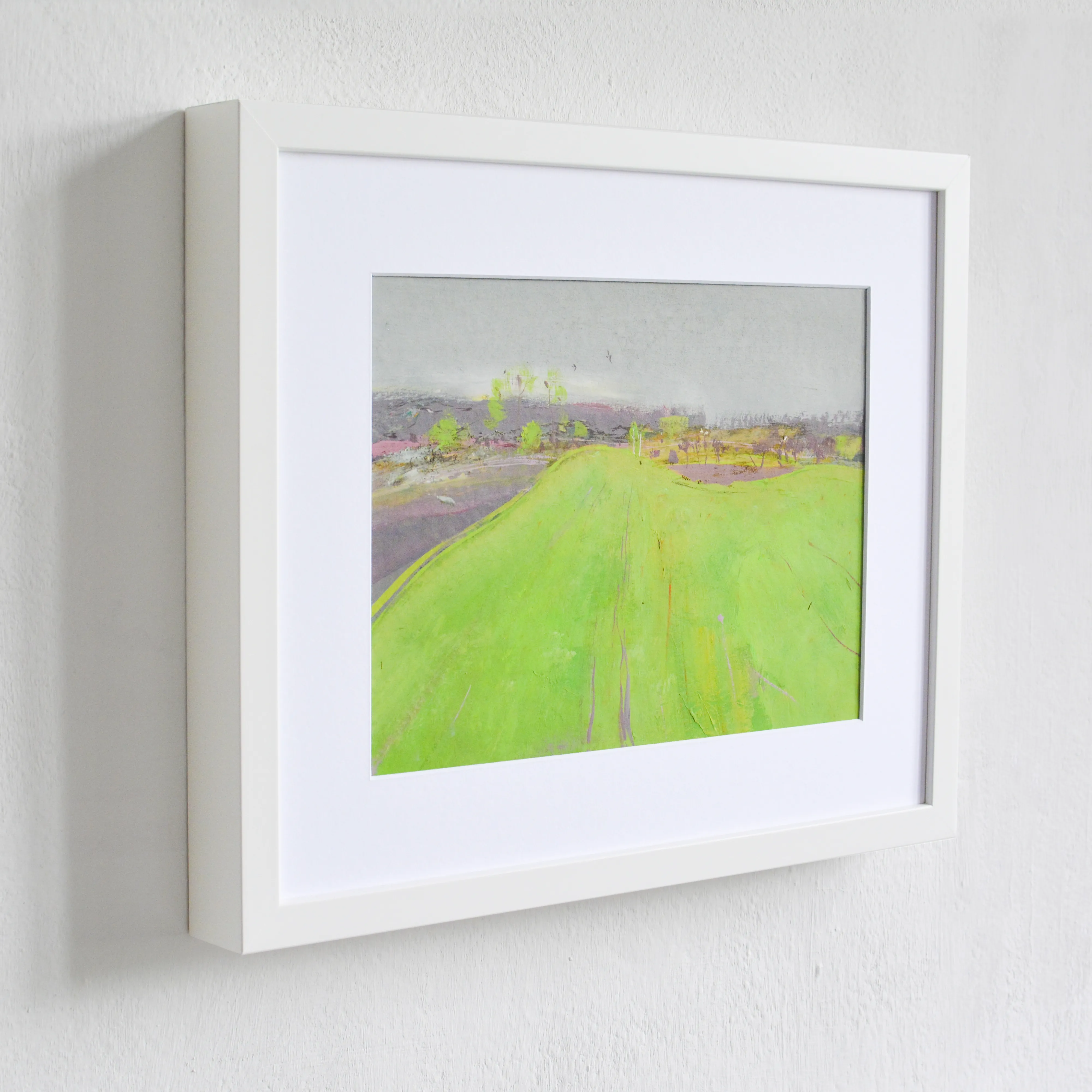 Image of Green field by Igor Nekraha, size: 20x30, made of Gouache on paper, Graphics medium, priced at $350 Photo 3 of 4.