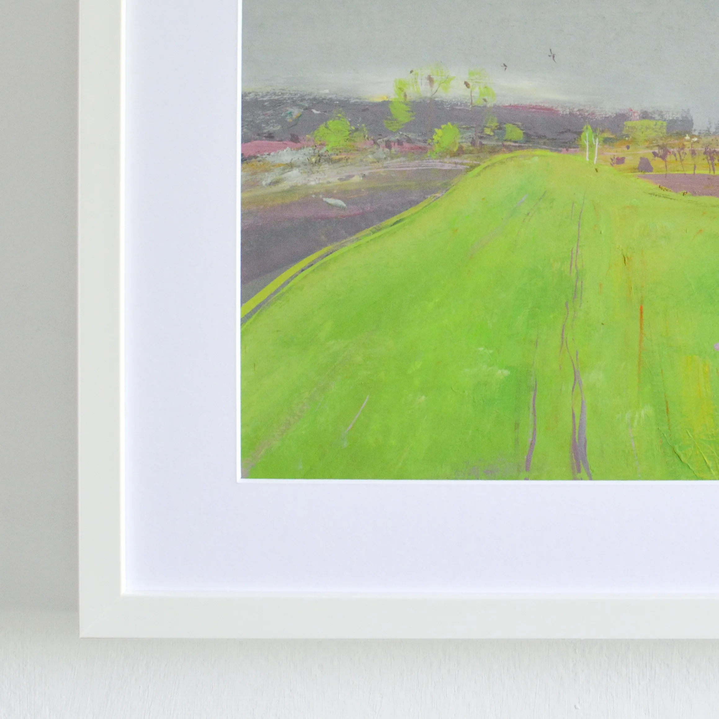 Image of Green field by Igor Nekraha, size: 20x30, made of Gouache on paper, Graphics medium, priced at $350 Photo 4 of 4.