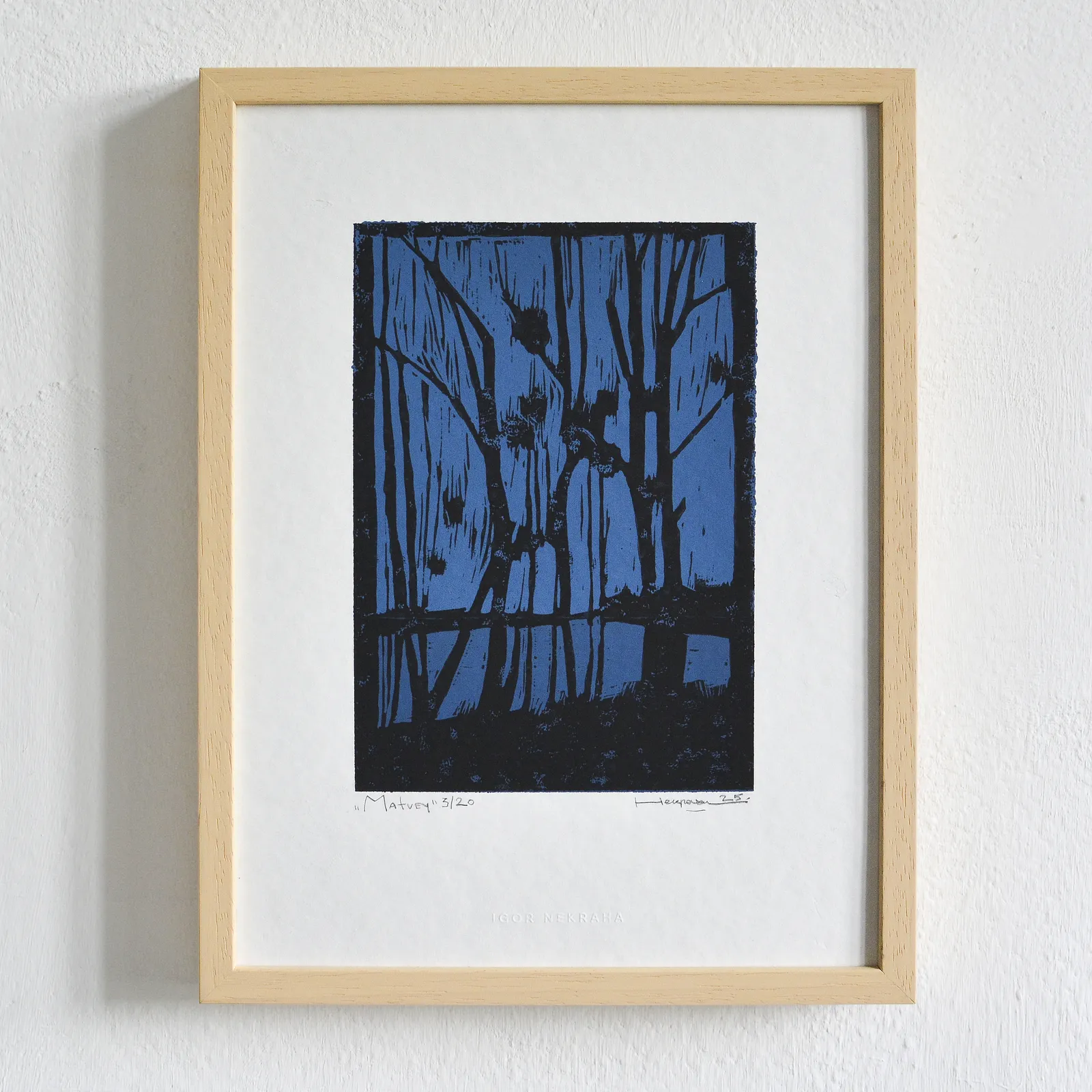 Image of Matvey 3/20 by Igor Nekraha, size: 30x20, made of Linocut, Graphics medium, priced at $150 Photo 1 of 3.