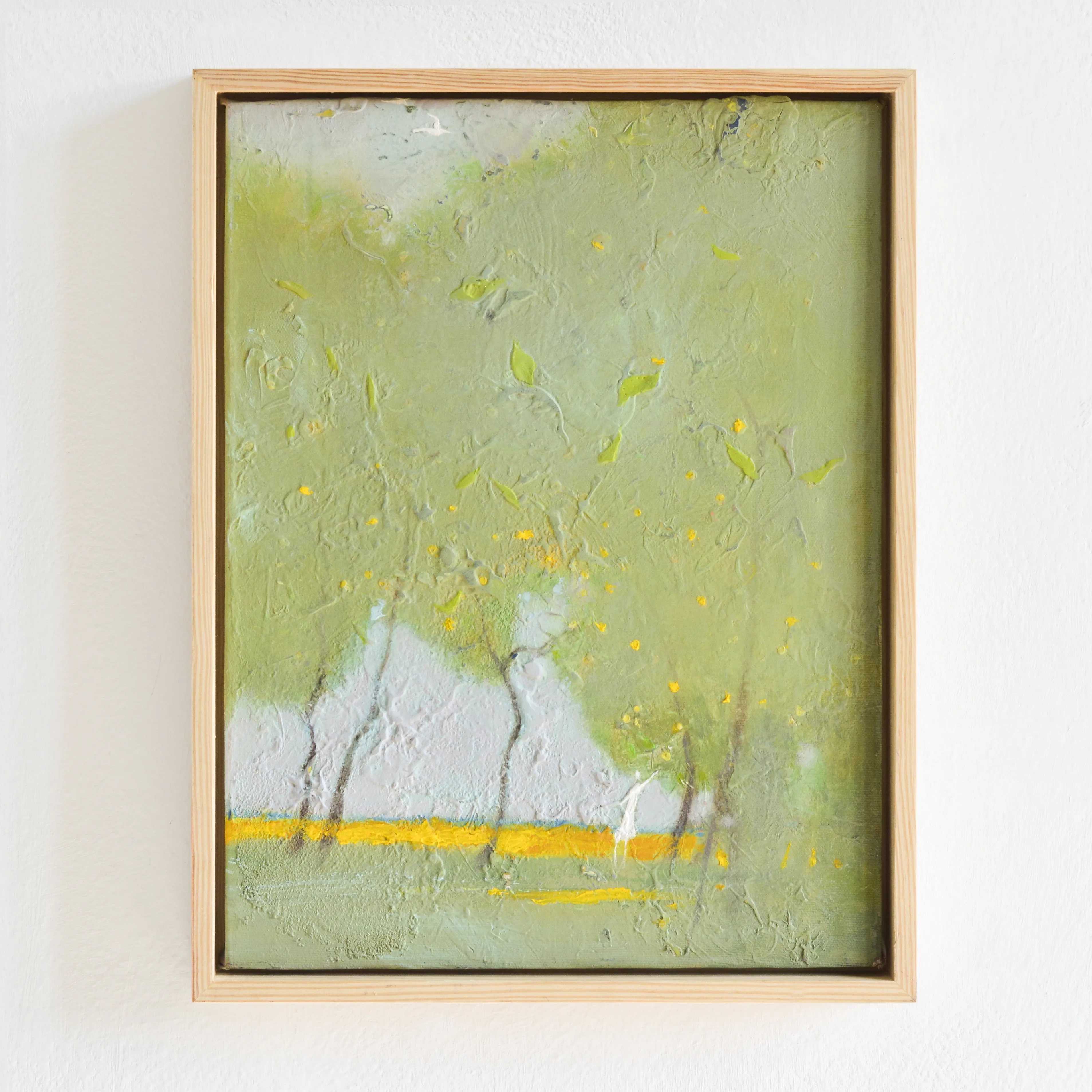 Image of Apple garden by Igor Nekraha, size: 40x30, made of Acrylic on canvas, Painting medium, priced at $400