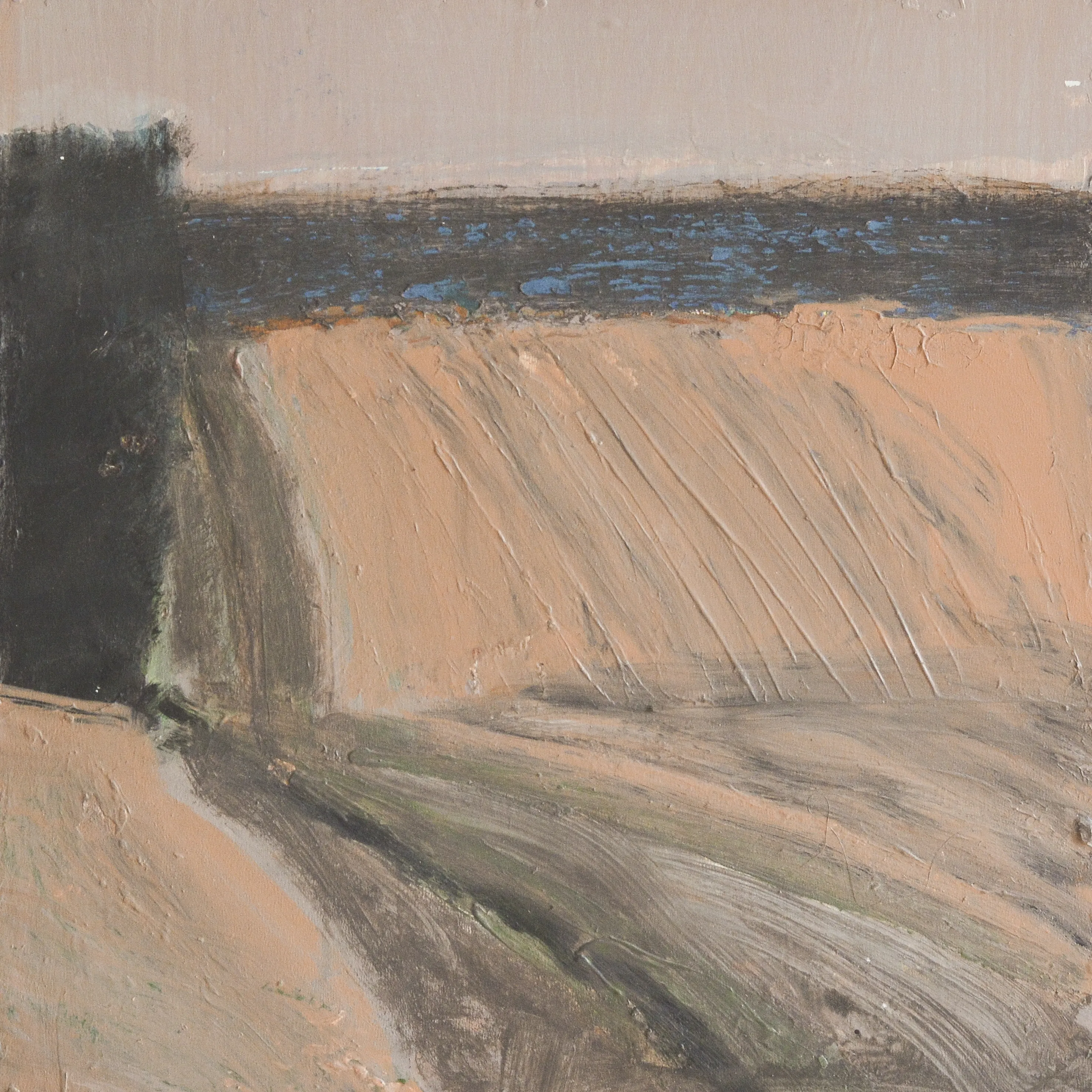 Image of Brown field by Igor Nekraha, size: 30x30, made of Acrylic on canvas, Painting medium, priced at $350 Photo 2 of 4.