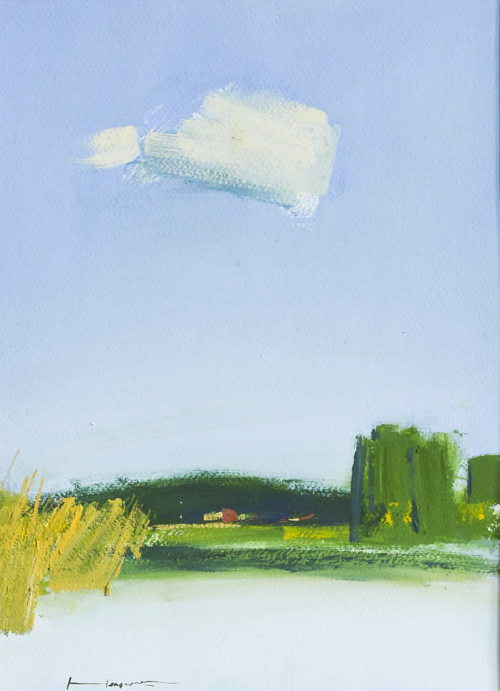 Image of Cloud by Igor Nekraha, size: 40x30, made of Gouache on paper, Graphics medium Photo 2 of 4.