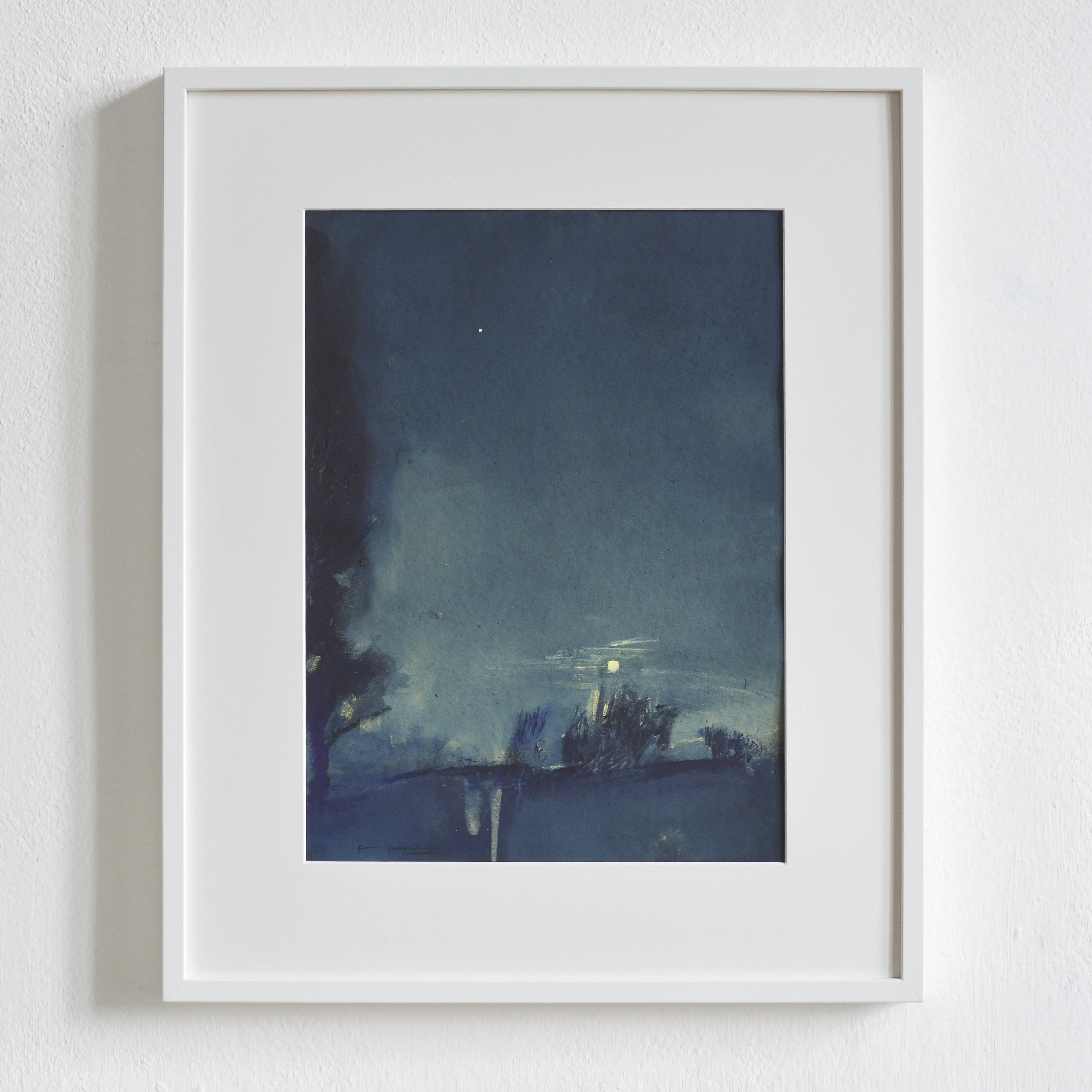 Image of Night at the village by Igor Nekraha, size: 40x30, made of Gouache on paper, Graphics medium, priced at $400 Photo 1 of 4.