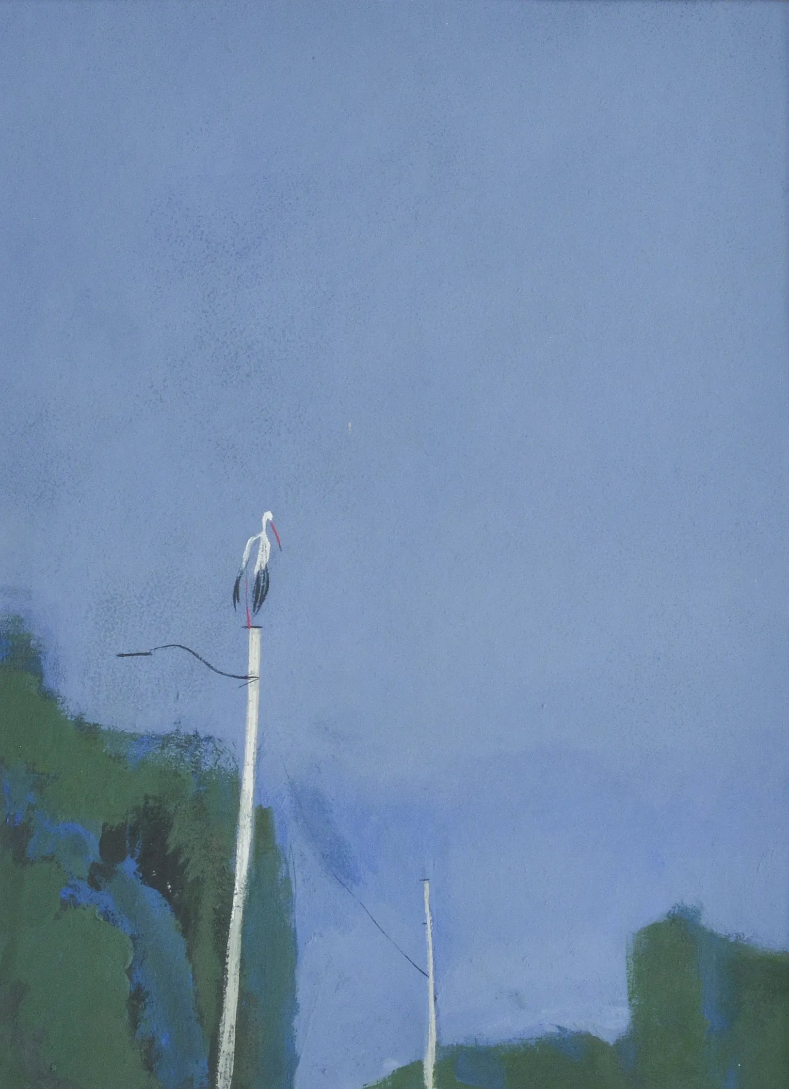 Image of Leleka by Igor Nekraha, size: 40x30, made of Gouache on paper, Graphics medium, priced at $300 Photo 2 of 4.