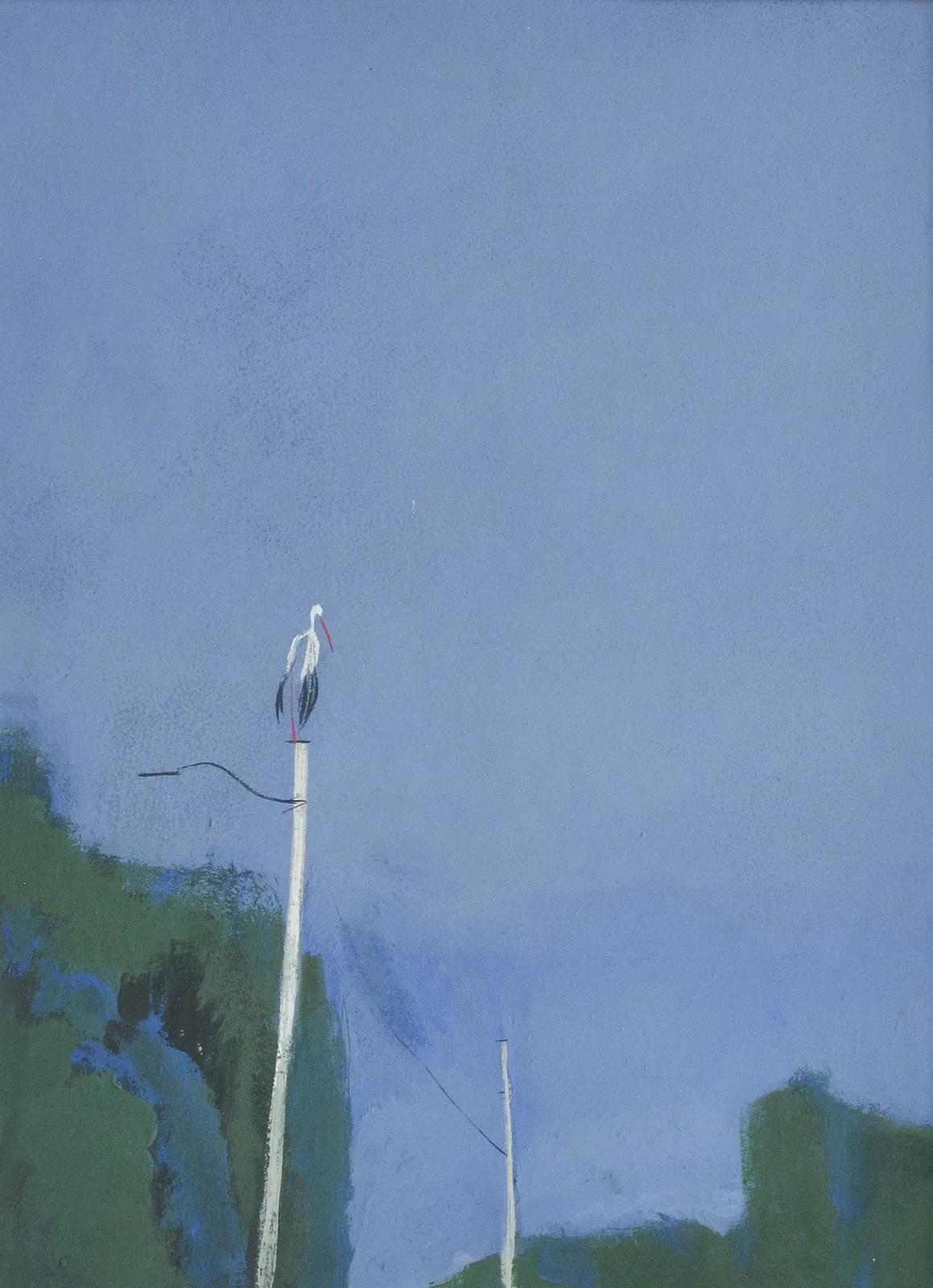 Image of Leleka by Igor Nekraha, size: 40x30, made of Gouache on paper, Graphics medium, priced at $300 Photo 2 of 4.