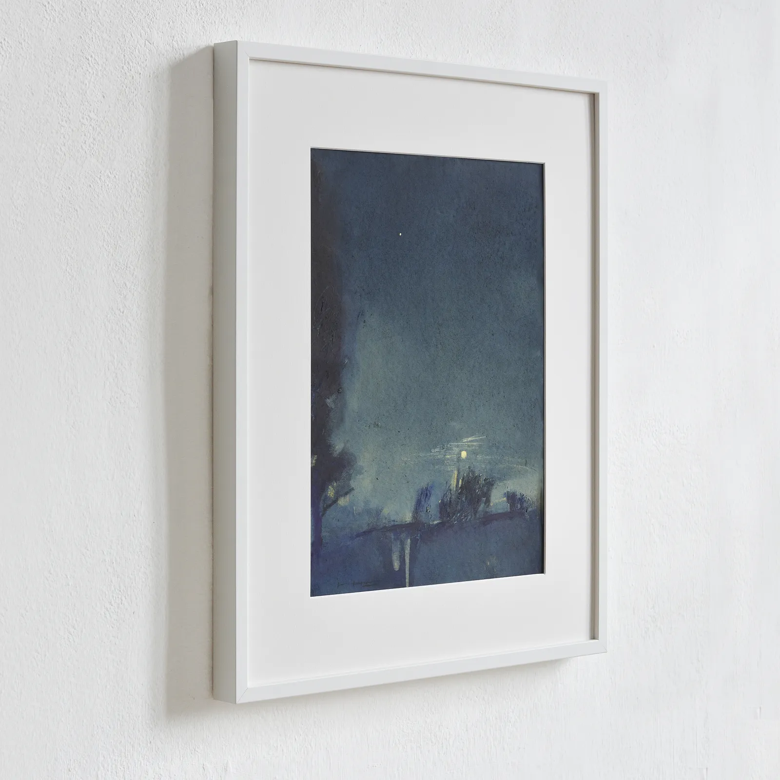 Image of Night at the village by Igor Nekraha, size: 40x30, made of Gouache on paper, Graphics medium, priced at $400 Photo 3 of 4.