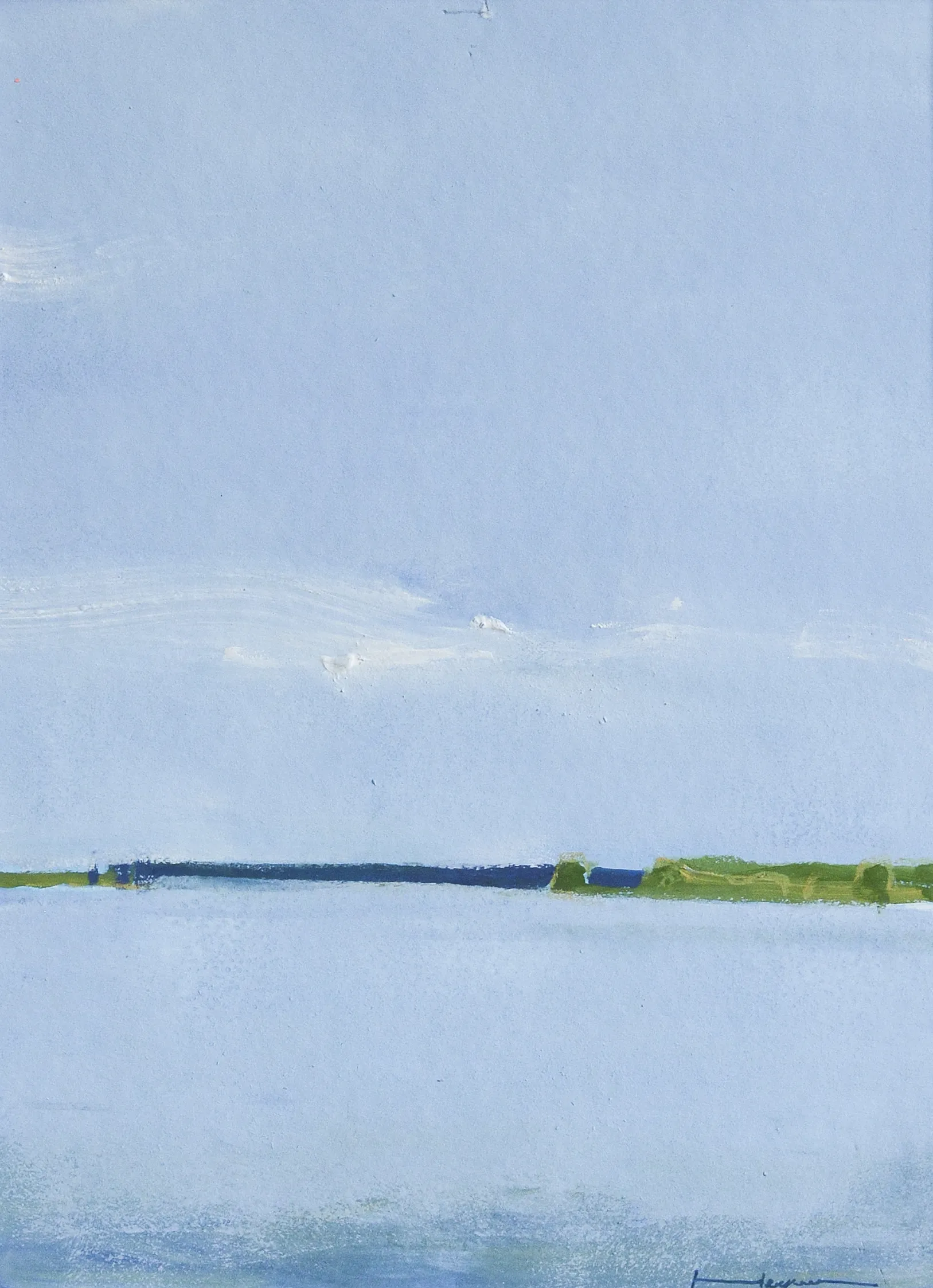 Image of Calm lake by Igor Nekraha, size: 40x30, made of Gouache on paper, Graphics medium, priced at $300 Photo 2 of 4.