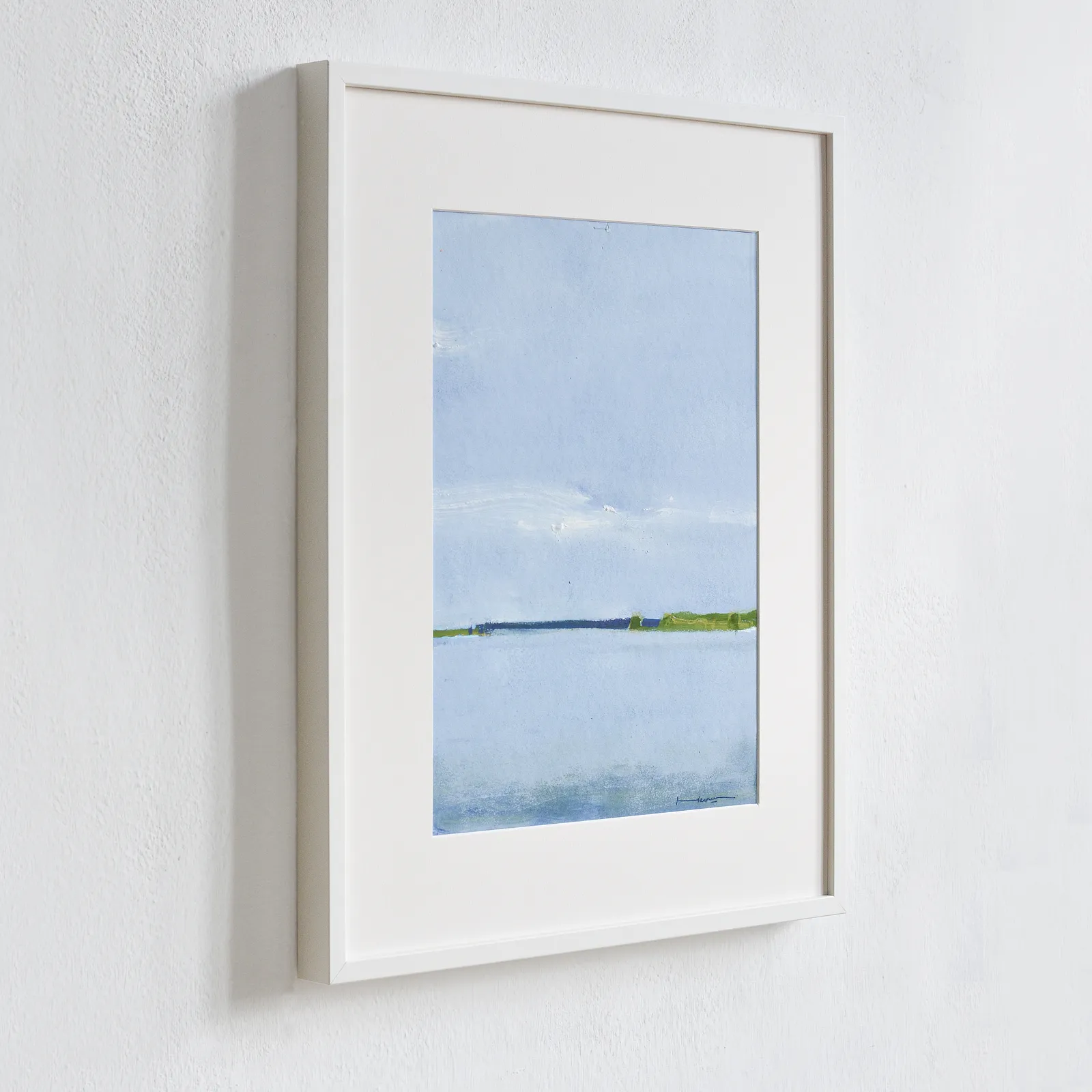Image of Calm lake by Igor Nekraha, size: 40x30, made of Gouache on paper, Graphics medium, priced at $300 Photo 3 of 4.