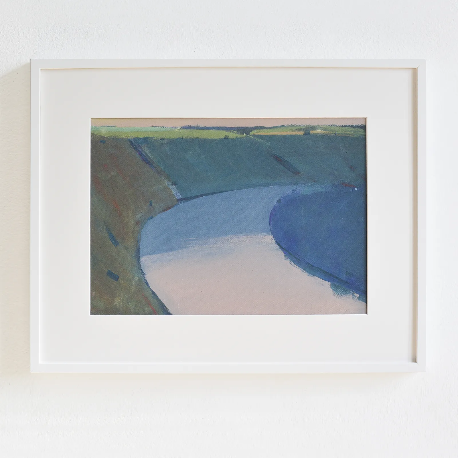 Image of Dnister river by Igor Nekraha, size: 30x40, made of Gouache on paper, Graphics medium, priced at $300 Photo 1 of 4.