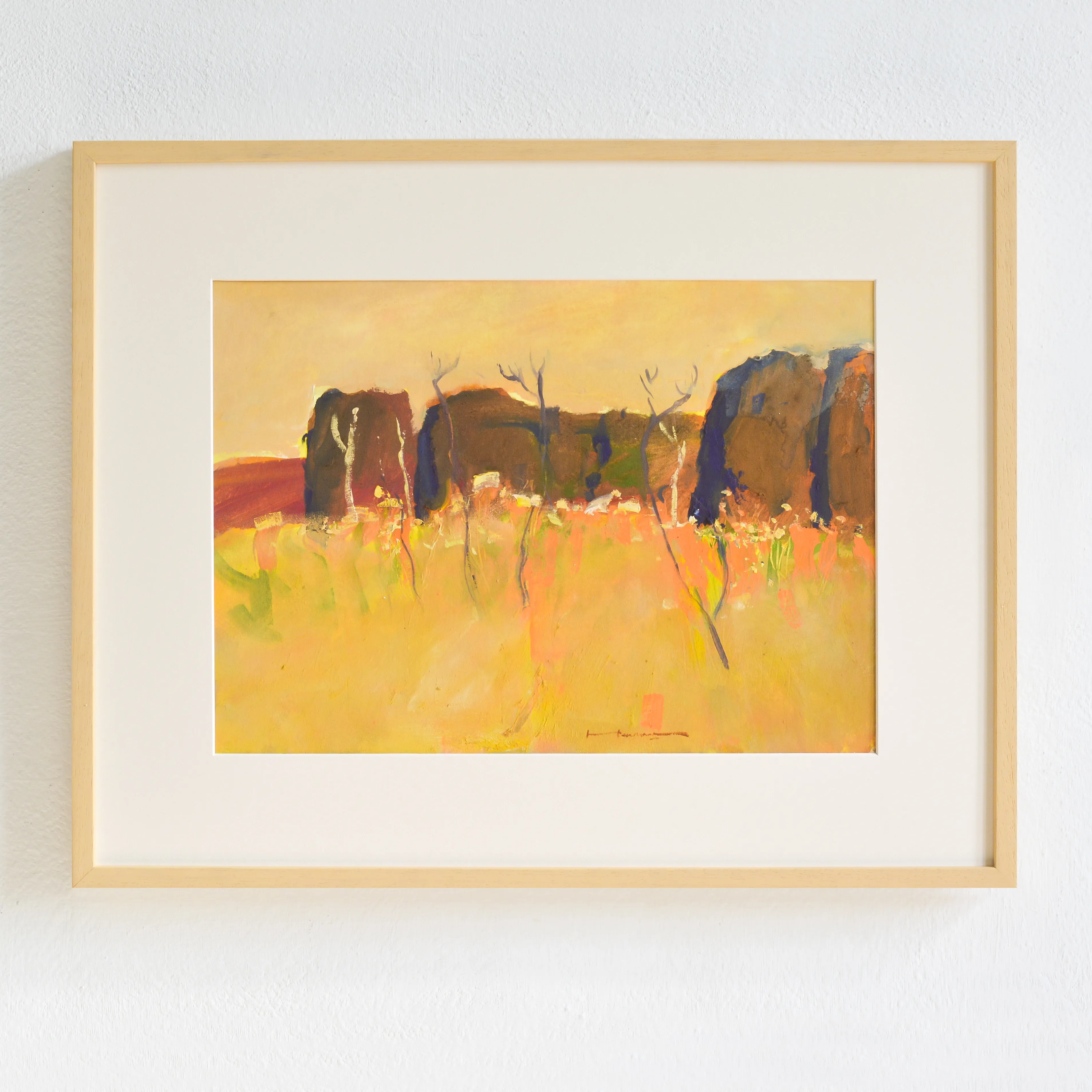 Image of Hot august by Igor Nekraha, size: 30x40, made of Gouache on paper, Graphics medium, priced at $350 Photo 1 of 4.