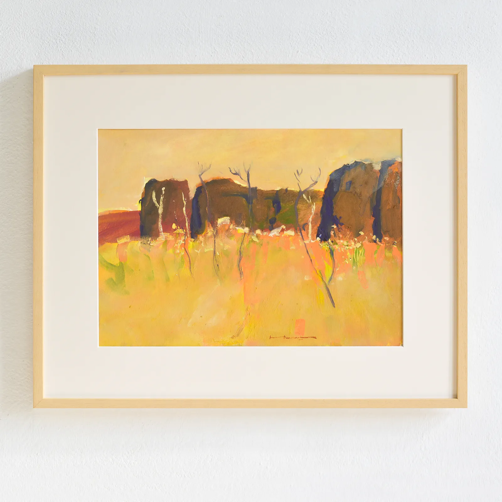 Image of Hot august by Igor Nekraha, size: 30x40, made of Gouache on paper, Graphics medium, priced at $350 Photo 1 of 4.