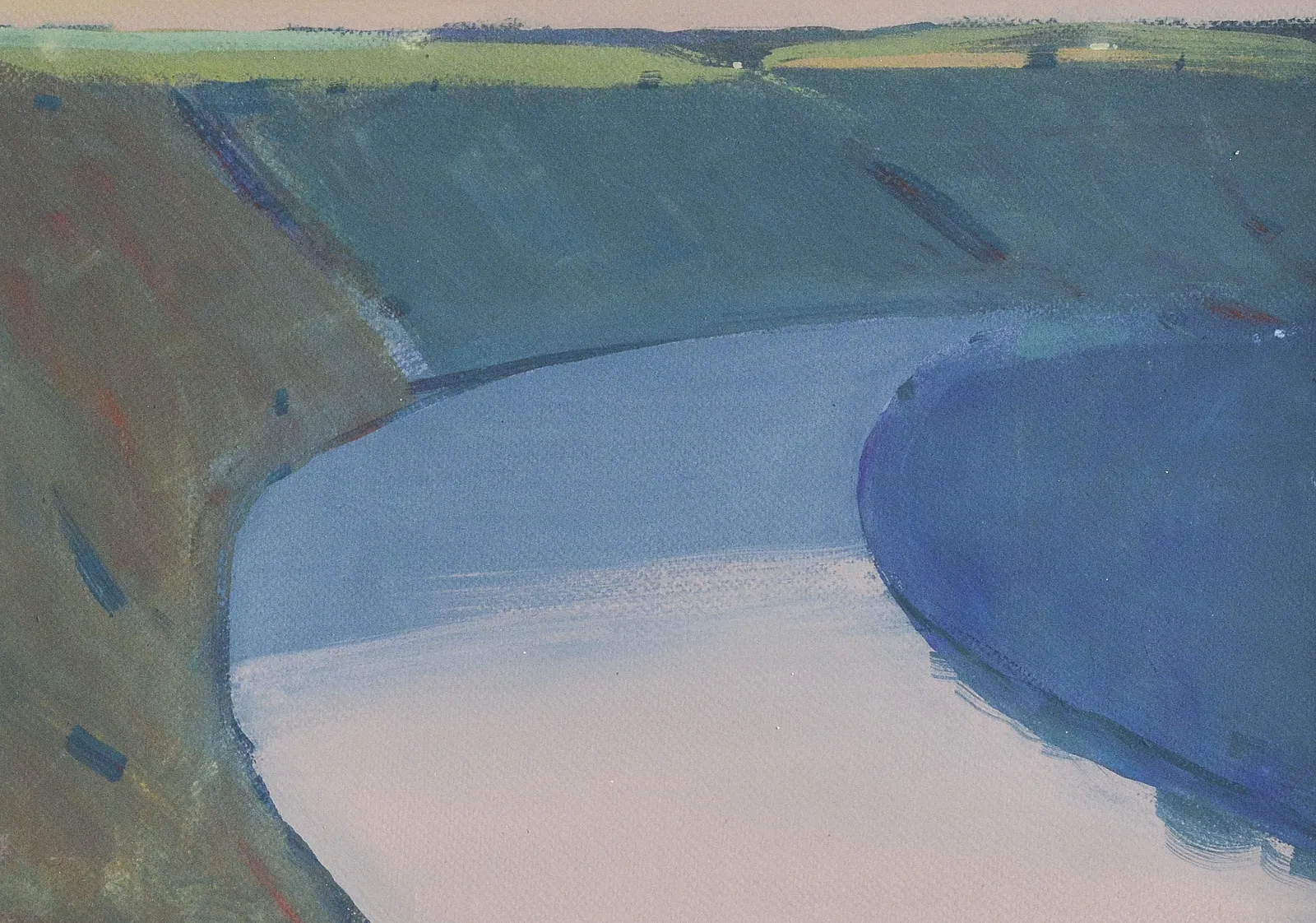 Зображення "Dnister river" від Igor Nekraha, розмір: 30x40, матеріали: Gouache on paper, медіум: Графіка, місто: Ukraine, серія: Gouaches, ціна: $300 Фото 2 з 4.