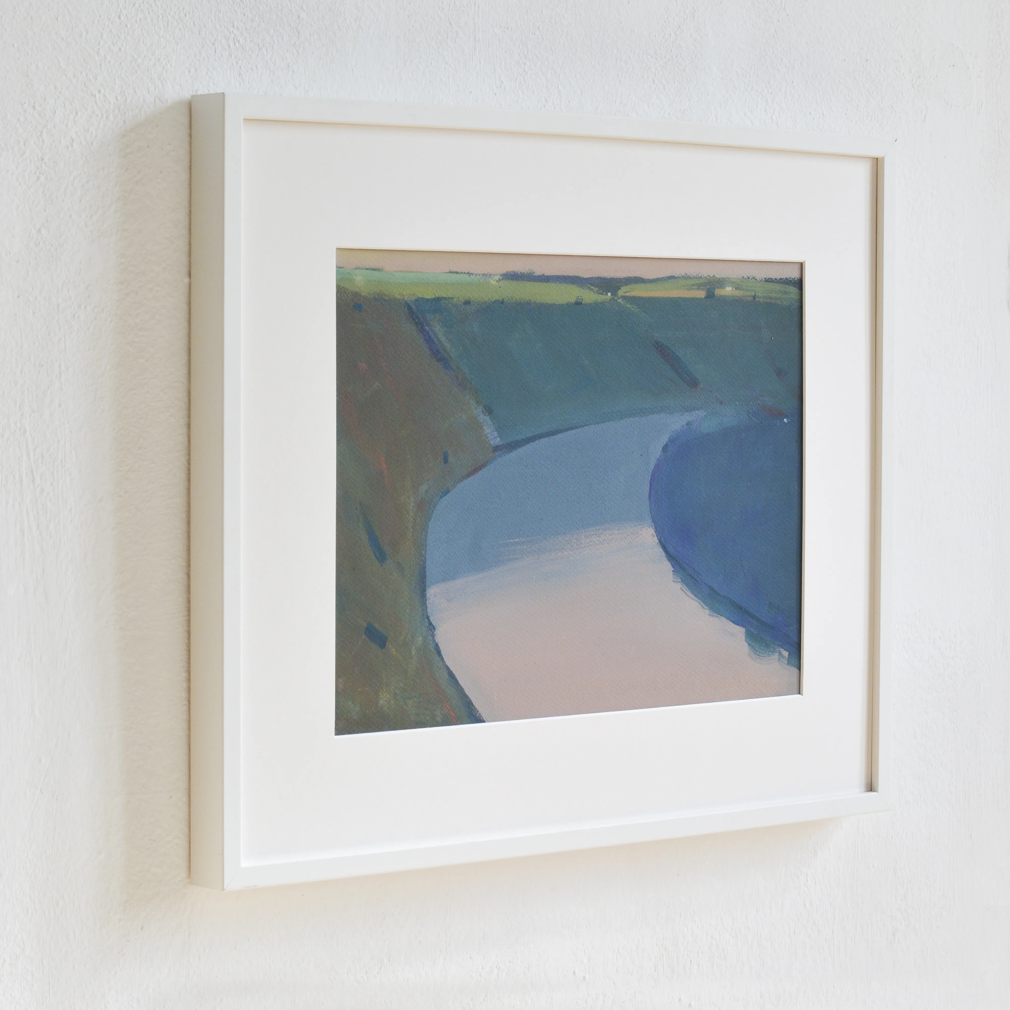 Image of Dnister river by Igor Nekraha, size: 30x40, made of Gouache on paper, Graphics medium, priced at $300 Photo 3 of 4.