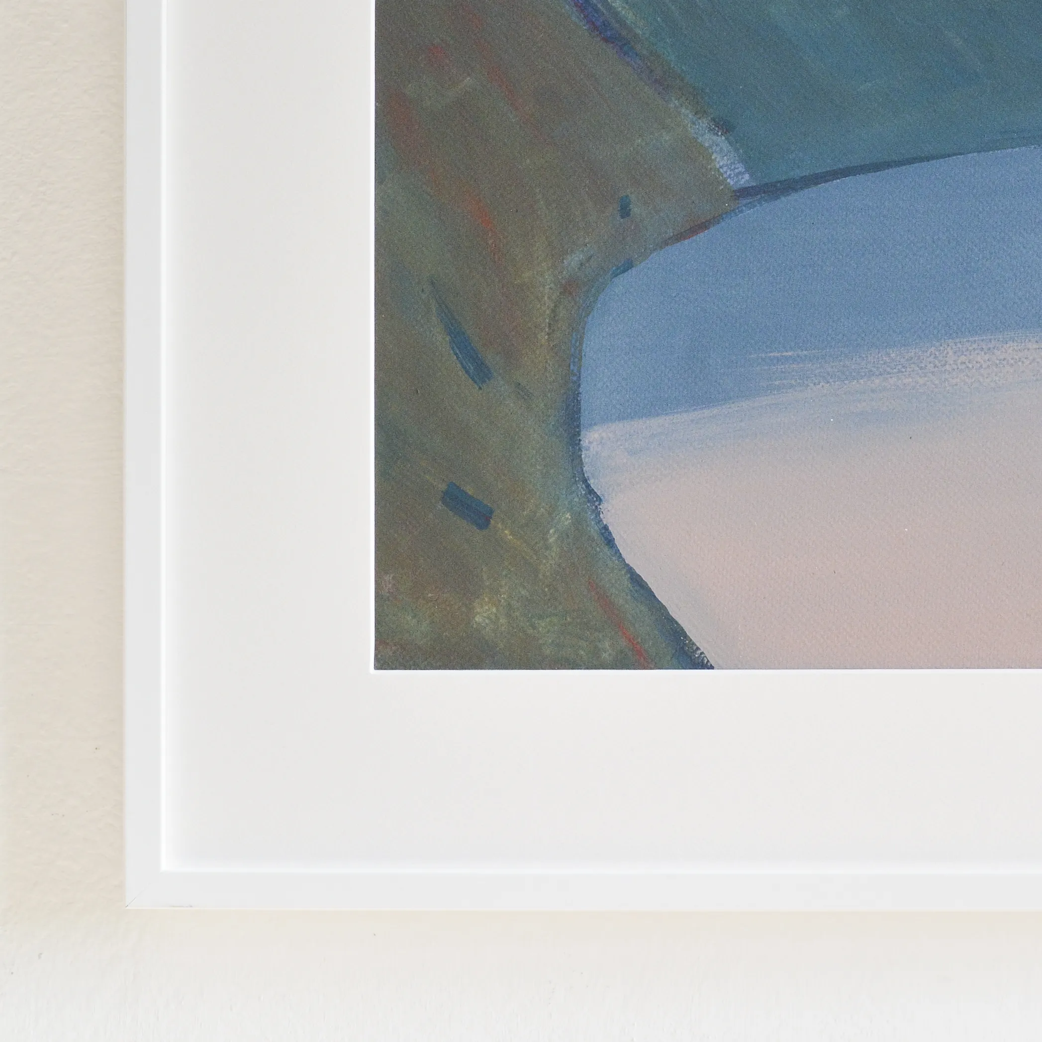Image of Dnister river by Igor Nekraha, size: 30x40, made of Gouache on paper, Graphics medium, priced at $300 Photo 4 of 4.