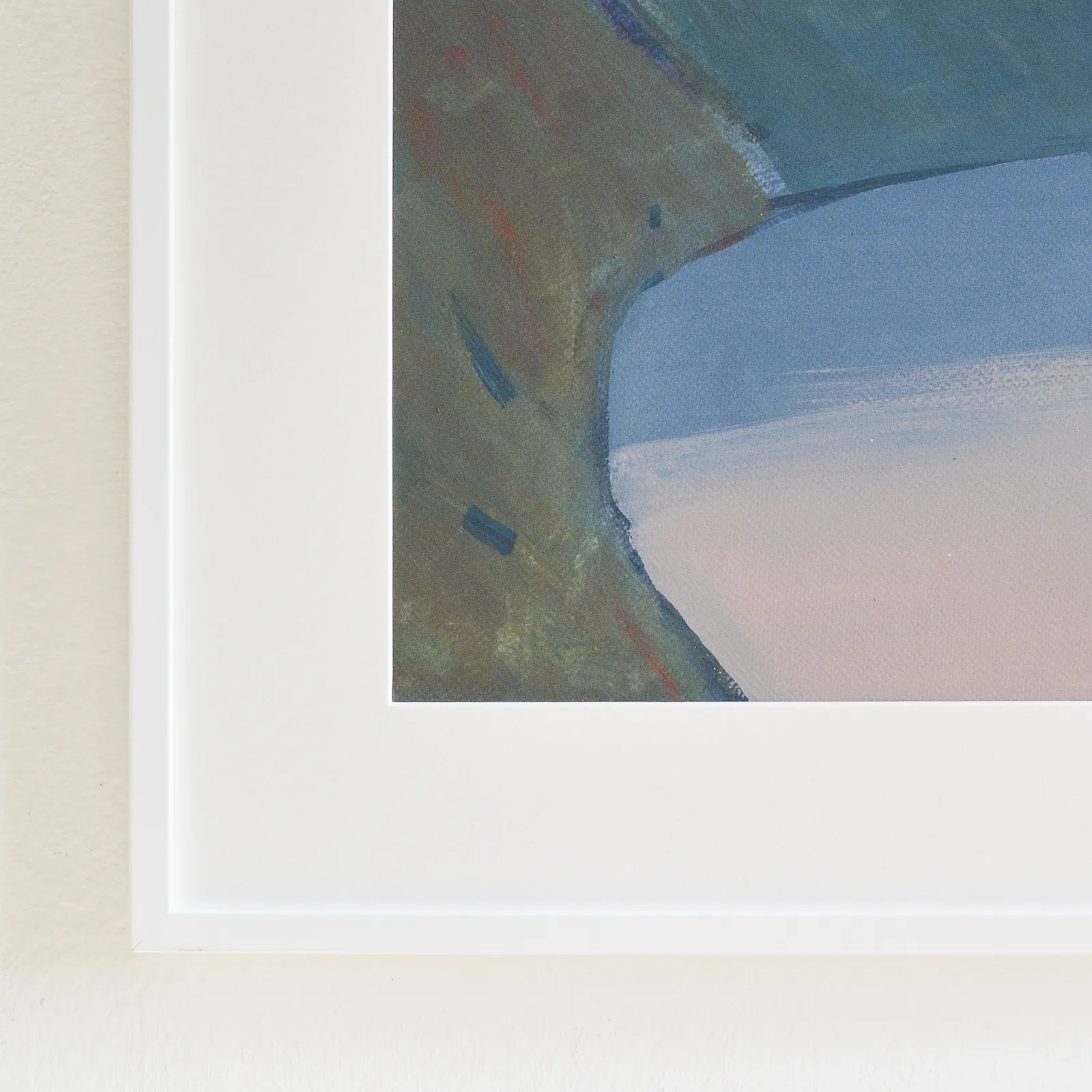 Image of Dnister river by Igor Nekraha, size: 30x40, made of Gouache on paper, Graphics medium, priced at $300 Photo 4 of 4.