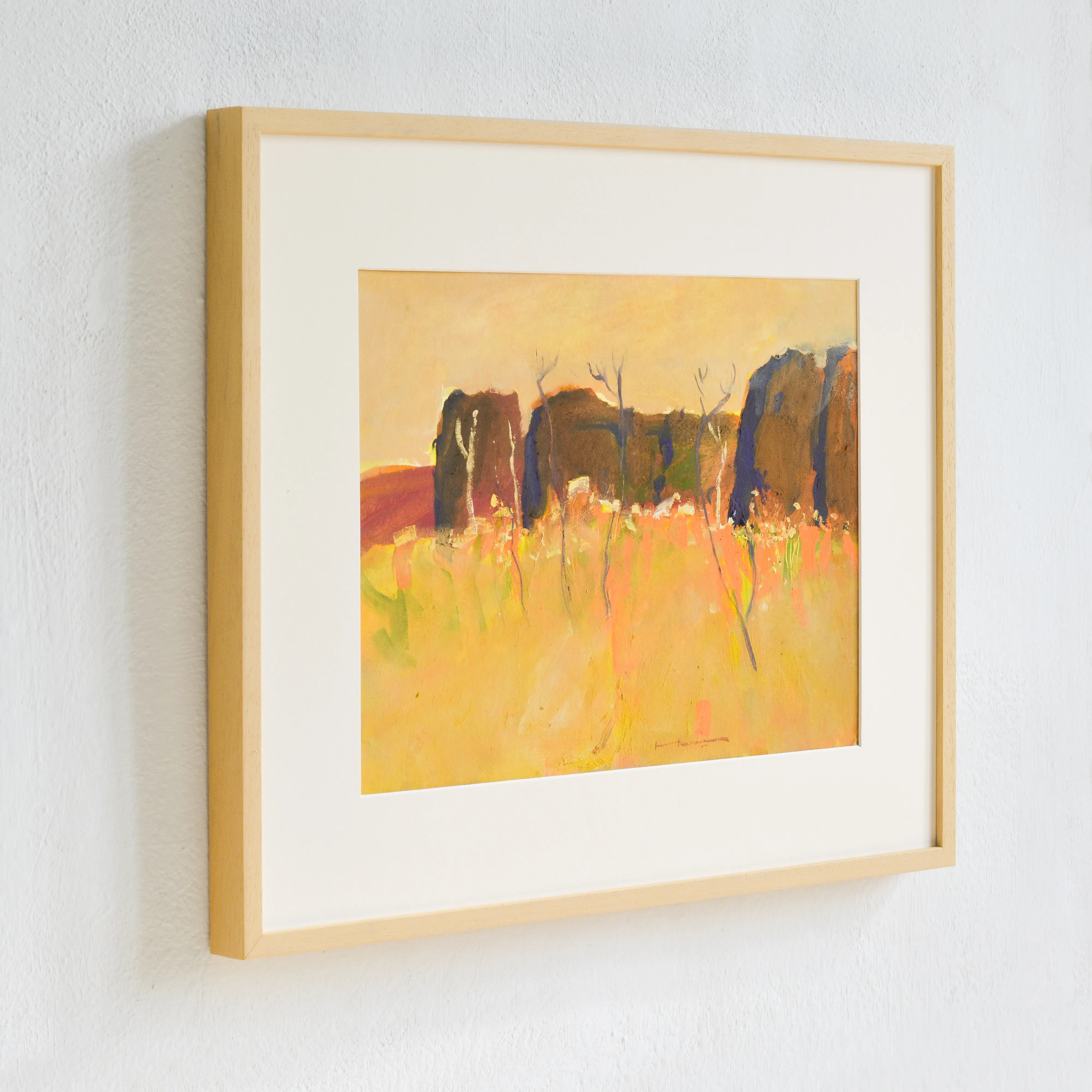 Image of Hot august by Igor Nekraha, size: 30x40, made of Gouache on paper, Graphics medium, priced at $350 Photo 3 of 4.