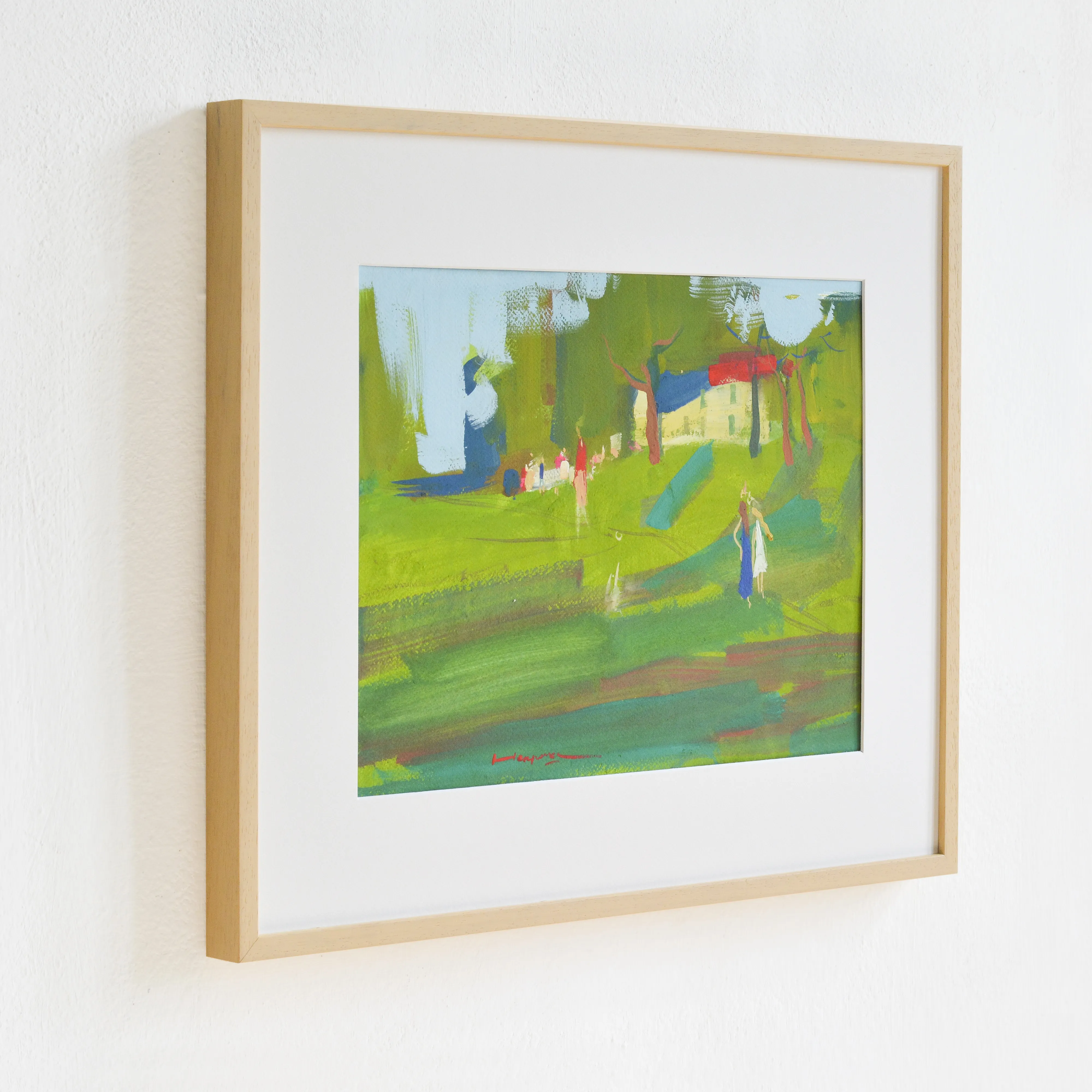 Image of Peyzazhka by Igor Nekraha, size: 30x40, made of Gouache on paper, Graphics medium, priced at $300 Photo 3 of 4.