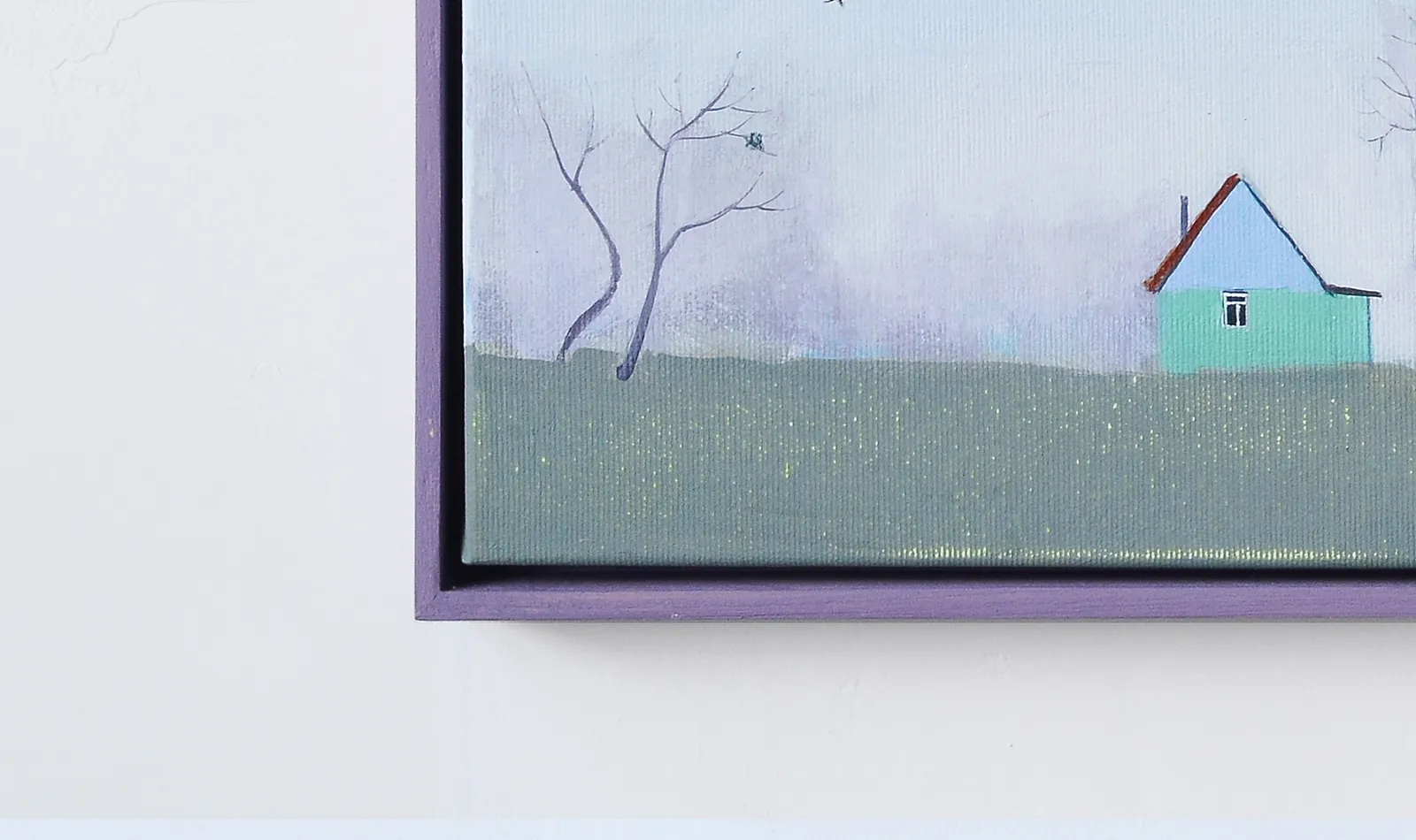 Image of Spring in apple garden by Igor Nekraha, size: 40x40, made of Acrylic on canvas, Painting medium, priced at $400 Photo 2 of 3.