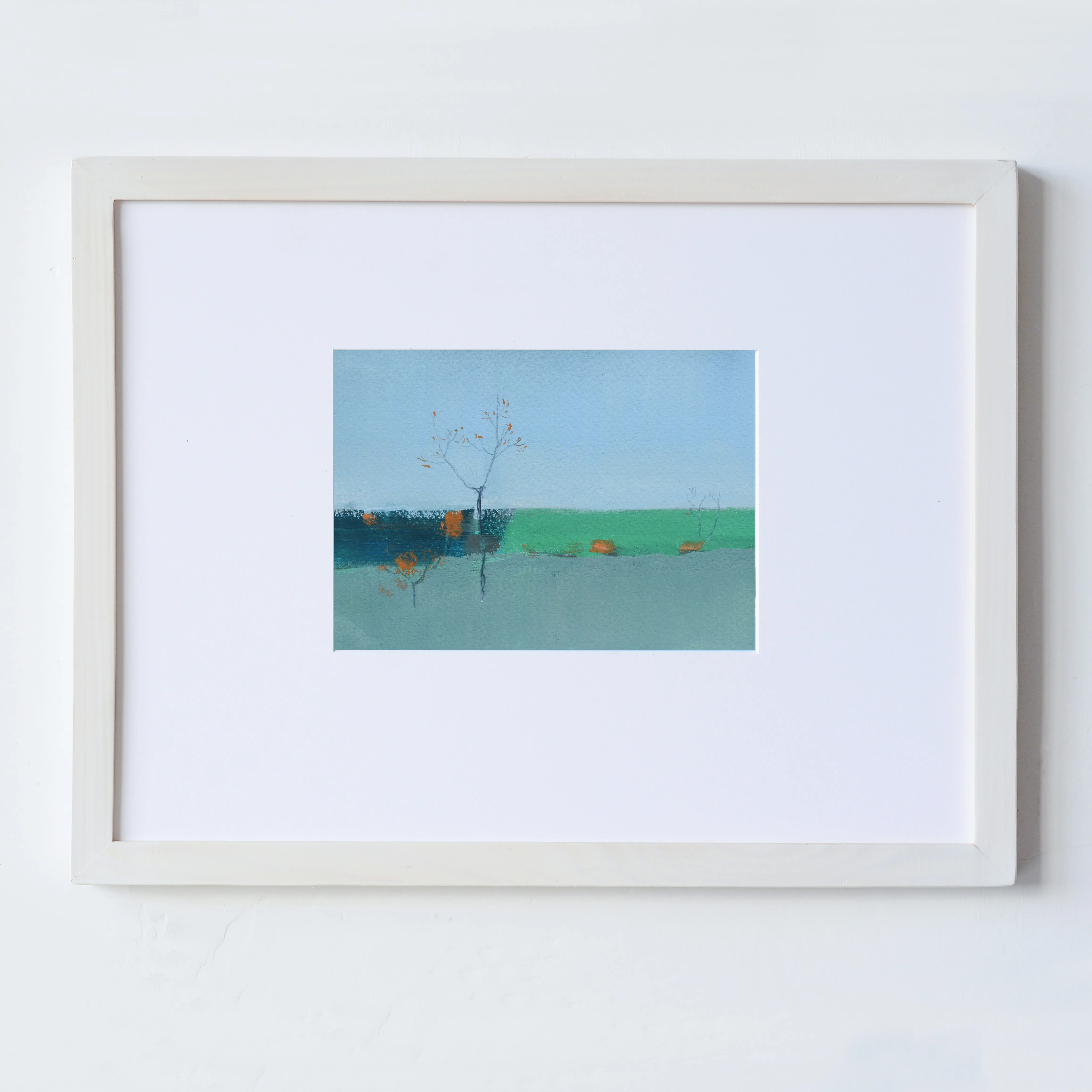 Image of October field by Igor Nekraha, size: 14x20, made of Gouache on paper, Painting medium, priced at $250
