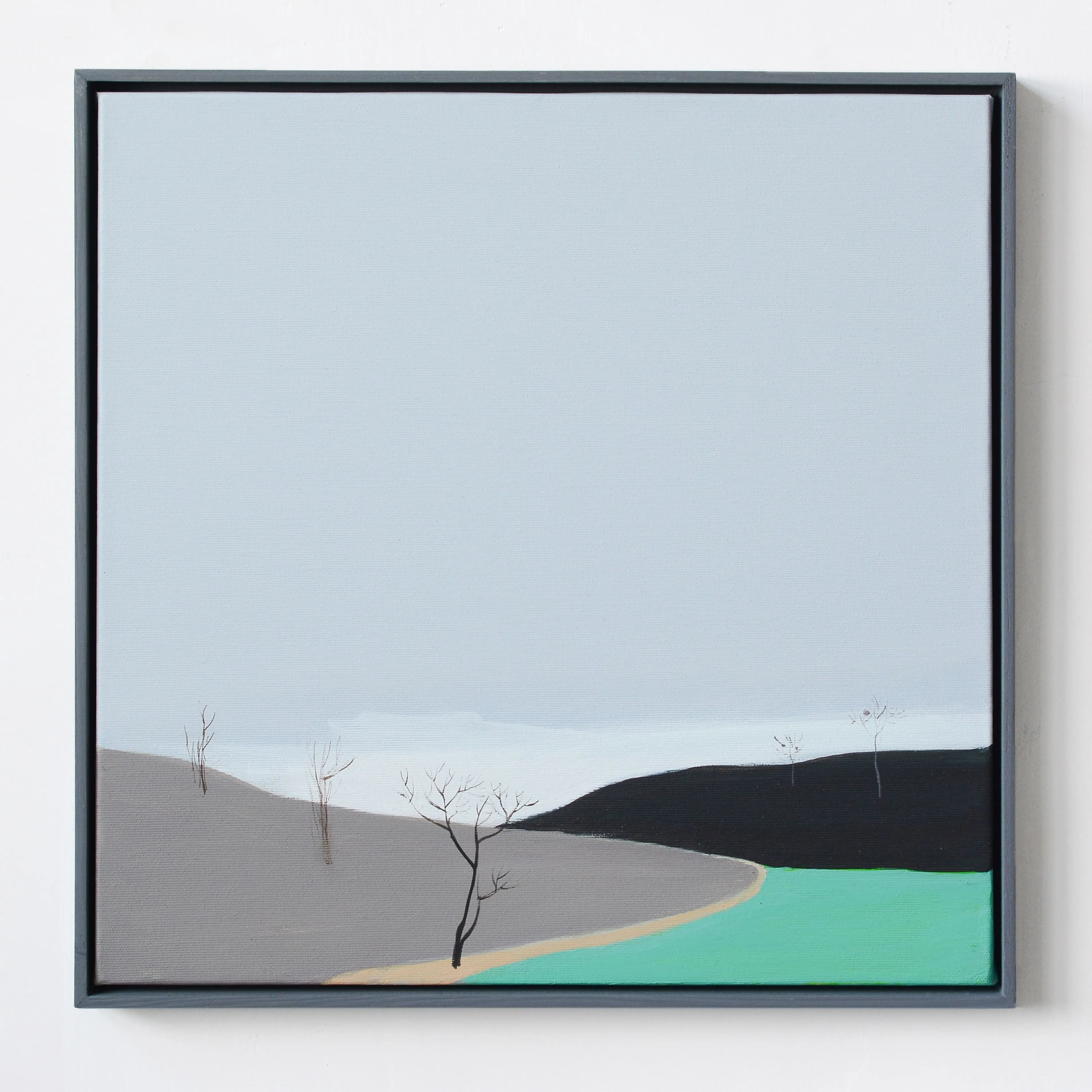 Image of Gray sky by Igor Nekraha, size: 40x40, made of Acrylic on canvas, Painting medium, priced at $400 Photo 1 of 3.