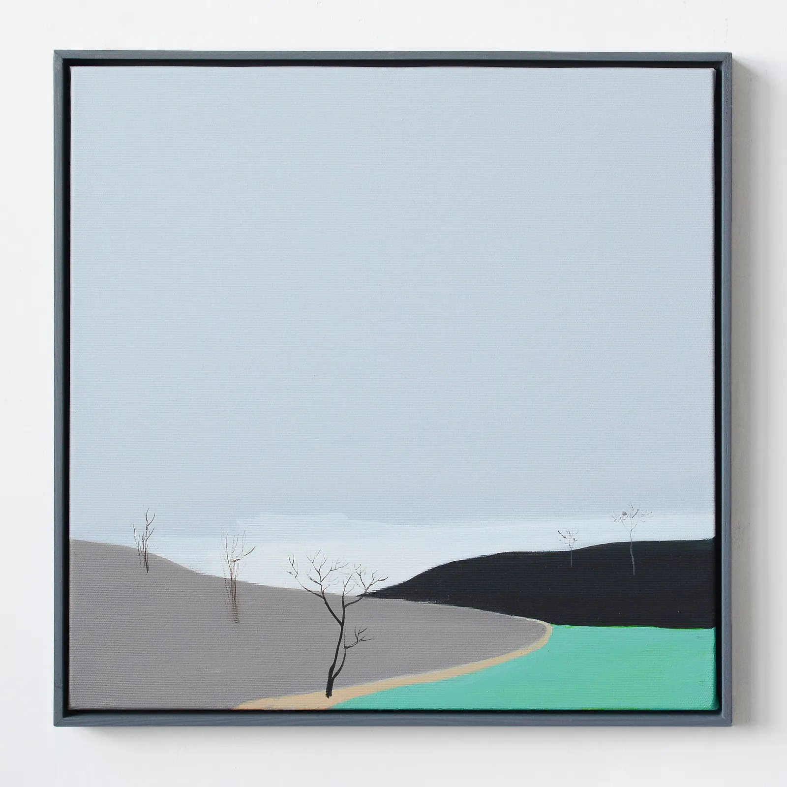 Image of Gray sky by Igor Nekraha, size: 40x40, made of Acrylic on canvas, Painting medium, priced at $400 Photo 1 of 3.