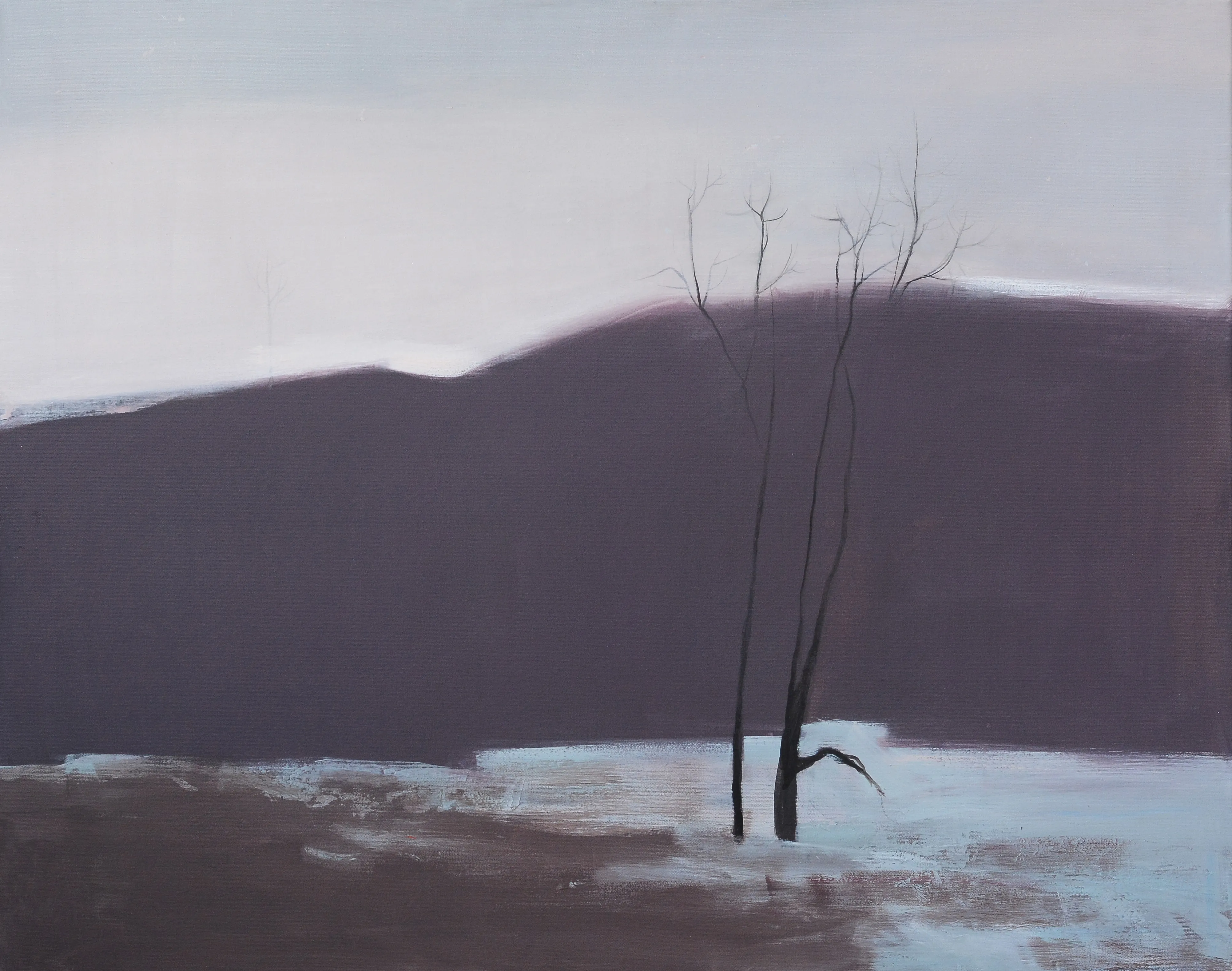 Image of Last snow. March by Igor Nekraha, size: 100x80, made of Acrylic on canvas, Painting medium, priced at $1200 Photo 2 of 3.