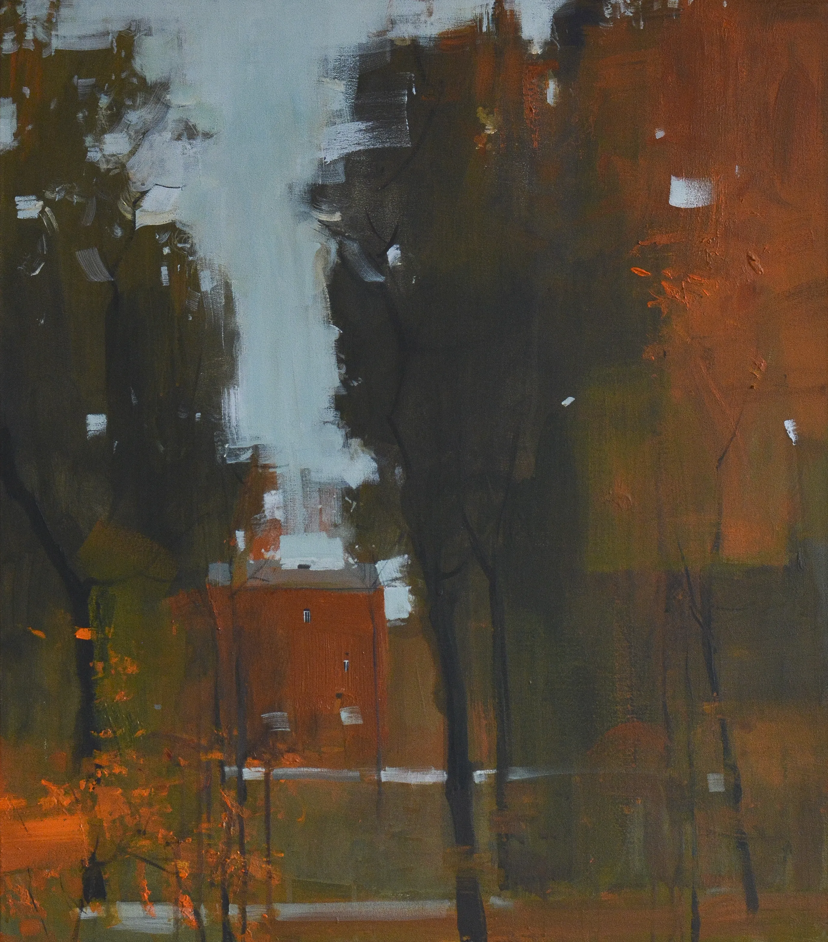 Image of Осінь у Павлівському сквері by Igor Nekraha, size: 80x70, made of Акрил на полотні, Painting medium, priced at $800 Photo 2 of 4.