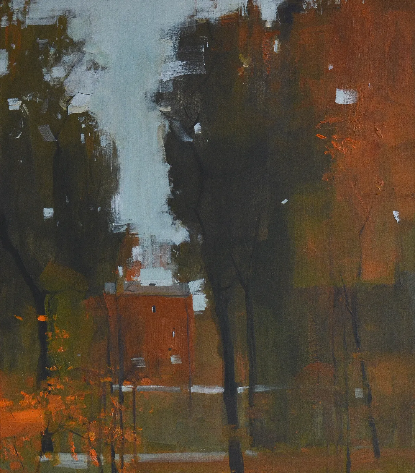 Image of Осінь у Павлівському сквері by Igor Nekraha, size: 80x70, made of Акрил на полотні, Painting medium, priced at $800 Photo 2 of 4.