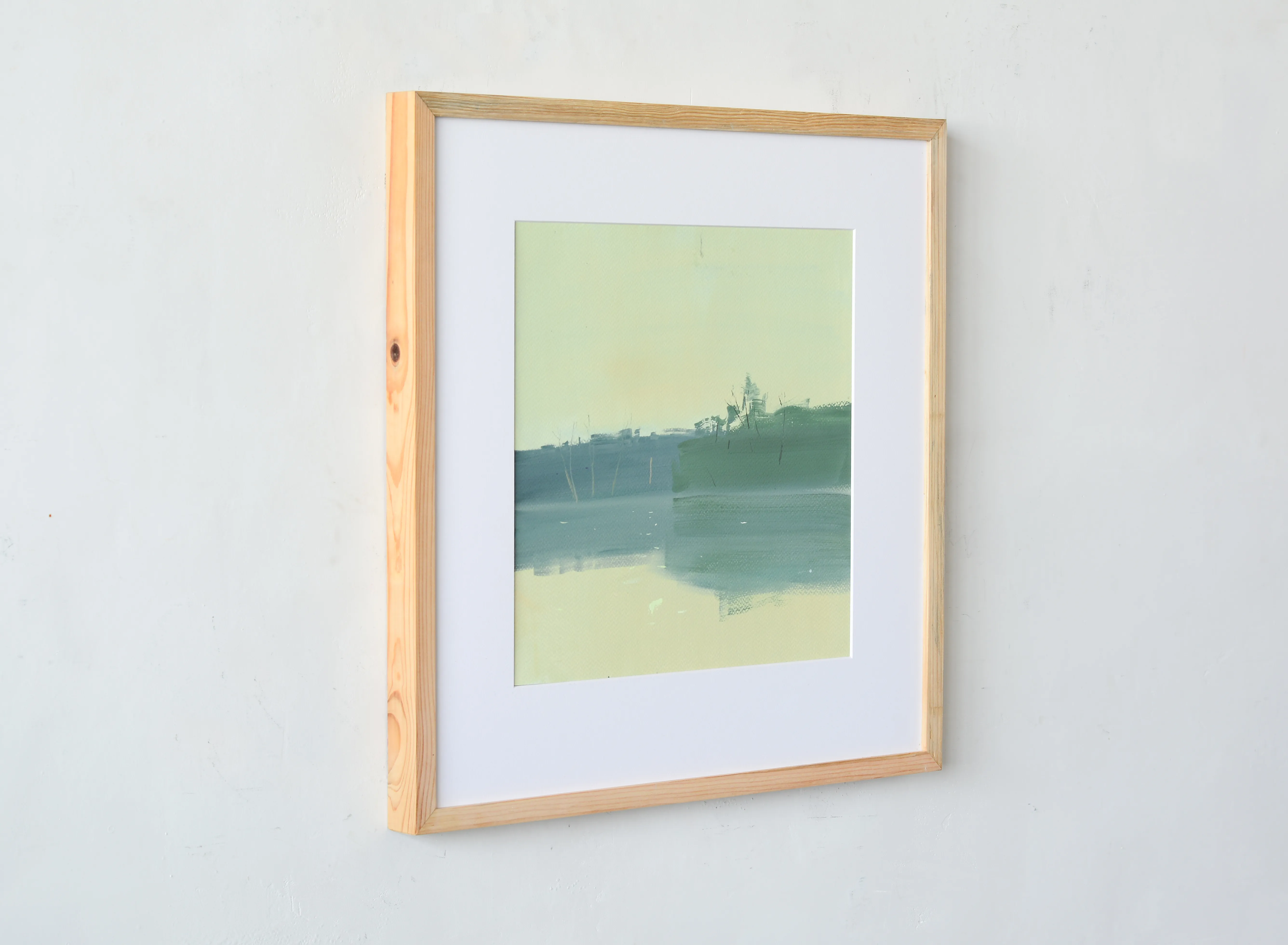 Image of Evening reflection by Igor Nekraha, size: 30x30, made of Gouache on paper, Graphics medium, priced at $300 Photo 2 of 4.