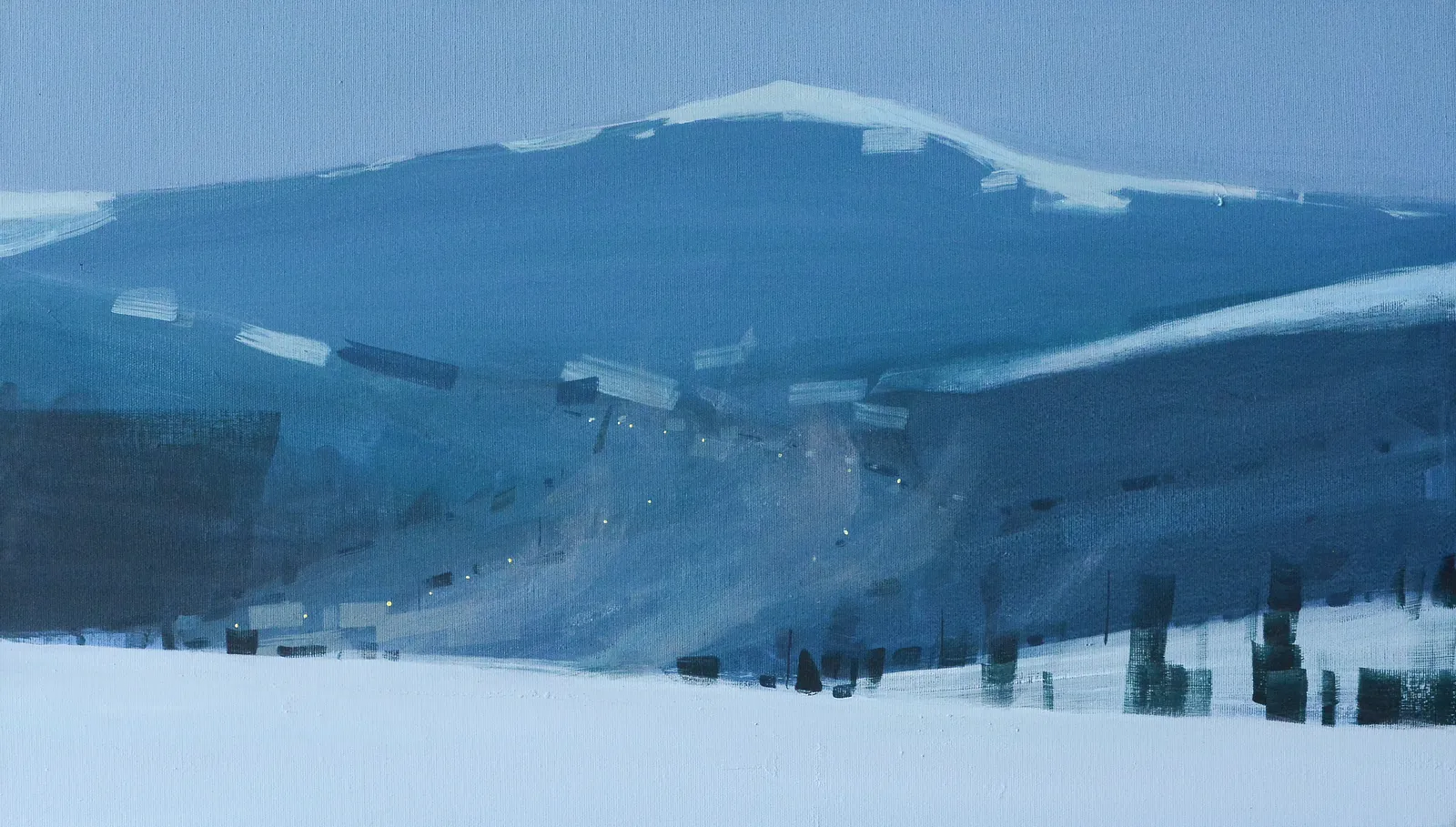 Image of Carpathian mountains by Igor Nekraha, size: 40x70, made of Acrylic on canvas, Painting medium, priced at $500 Photo 2 of 3.