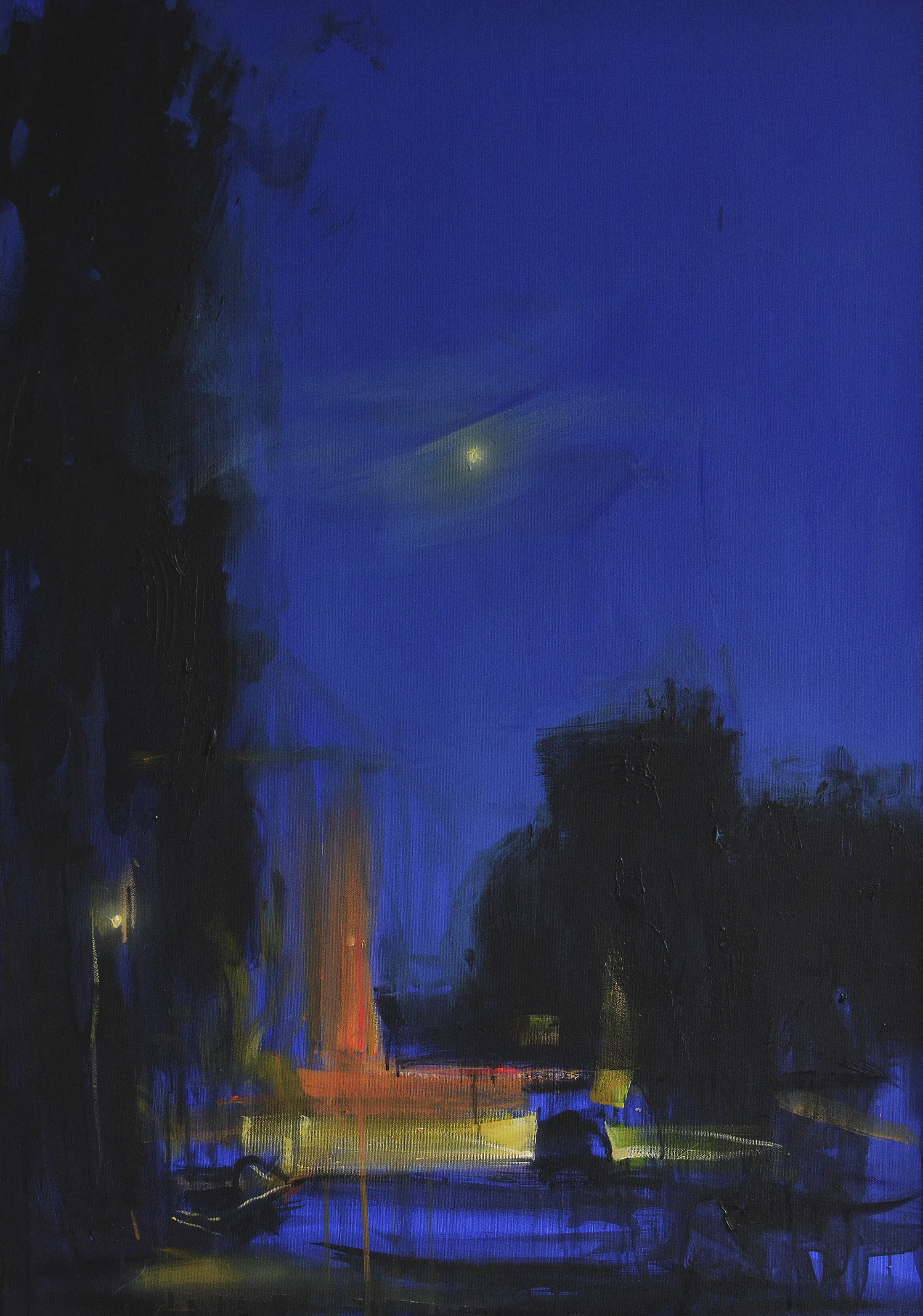 Image of Kyiv yard by Igor Nekraha, size: 100x70, made of Акрил на полотні, Painting medium, priced at $1200 Photo 2 of 3.