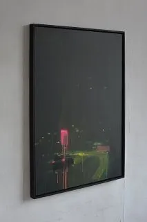 Image of Blackout on Lvivska Square by Igor Nekraha, size: 100x75, made of Акрил на полотні, Painting medium, priced at $1200 Photo 3 of 3.