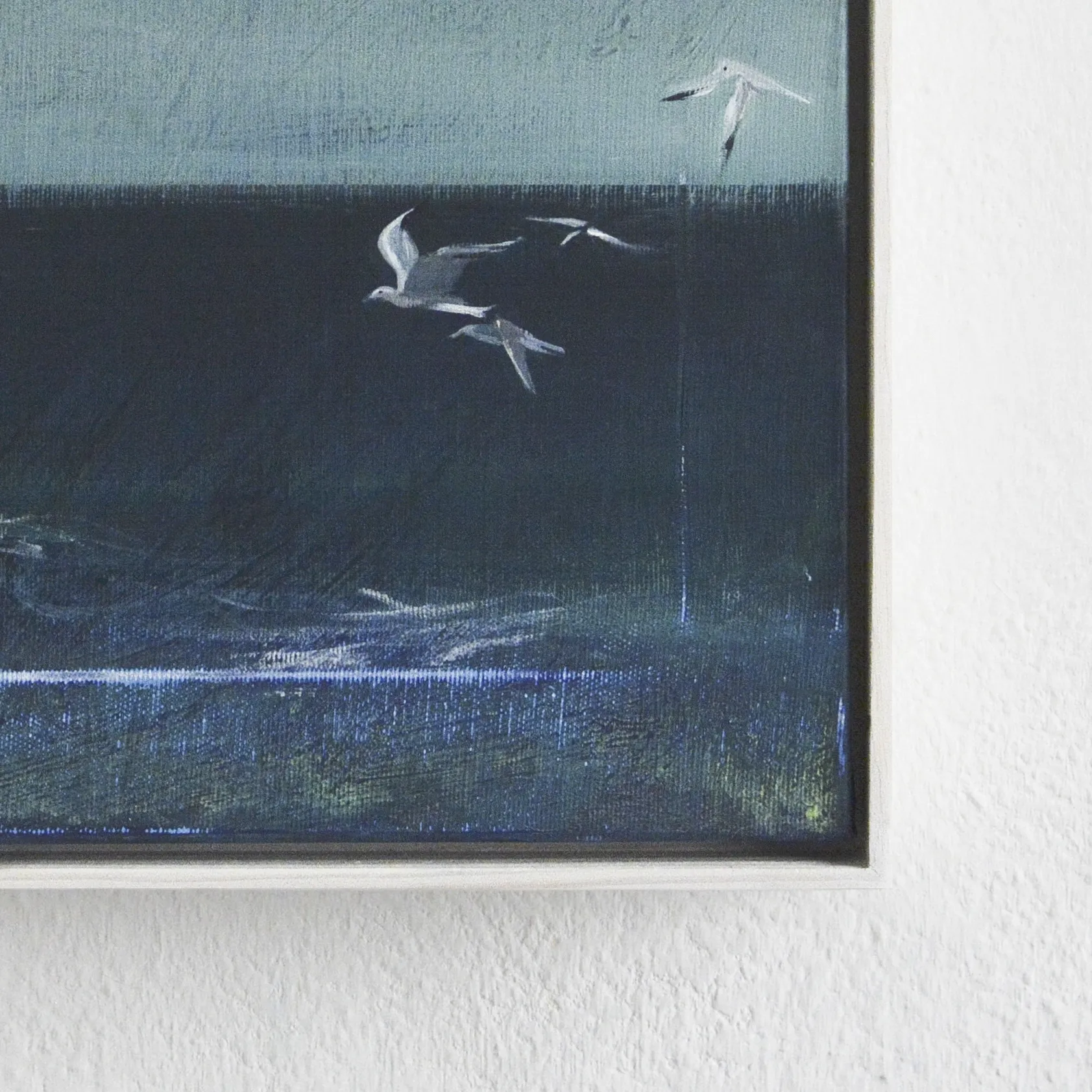 Зображення "The cold sea" від Igor Nekraha, розмір: 40x40, матеріали: Acrylic on canvas, медіум: Живопис, місто: Ukraine, серія: Acrylics, ціна: $450 Фото 3 з 4.