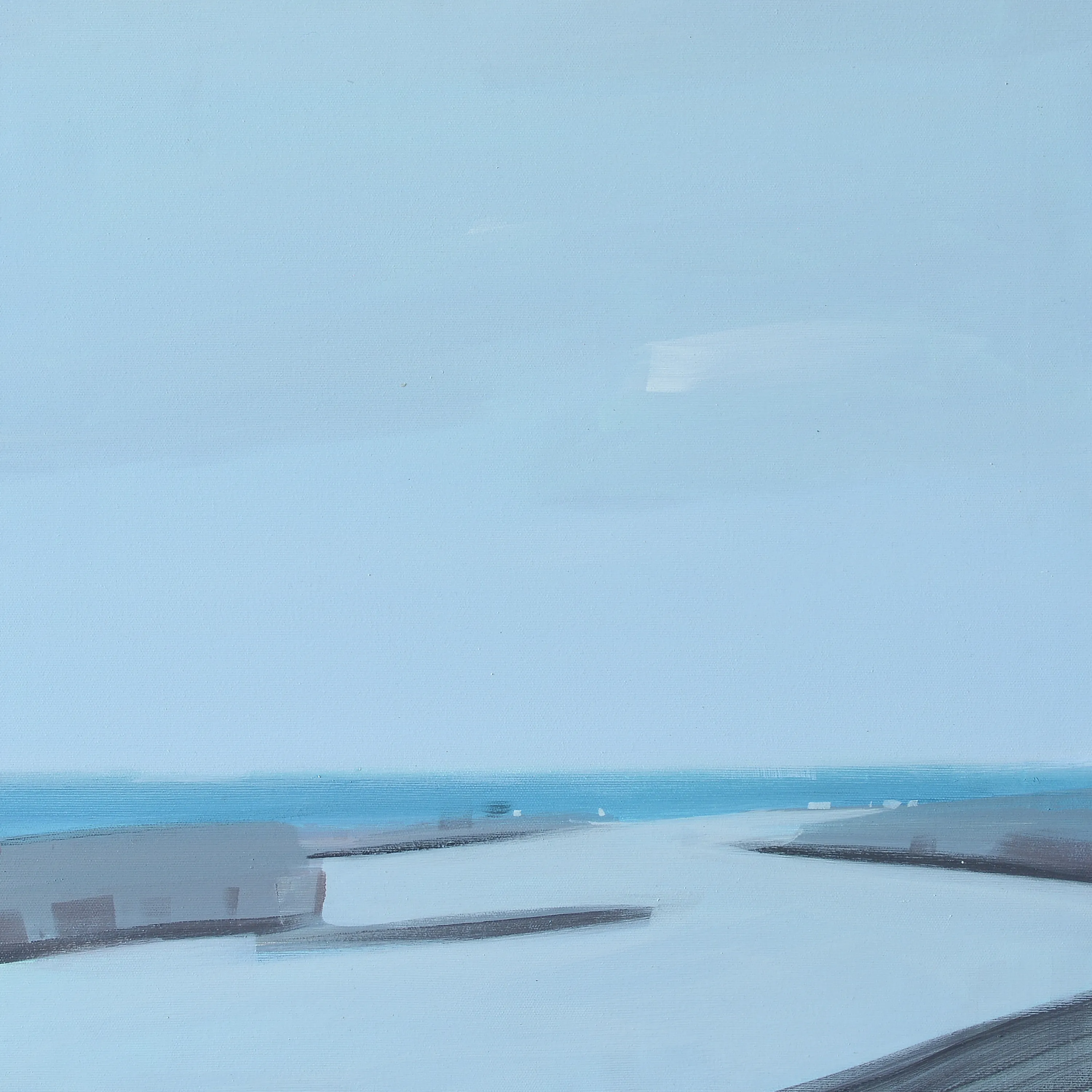 Image of DNIPRO by Igor Nekraha, size: 50Х50, made of Acrylic on canvas, Painting medium Photo 2 of 2.